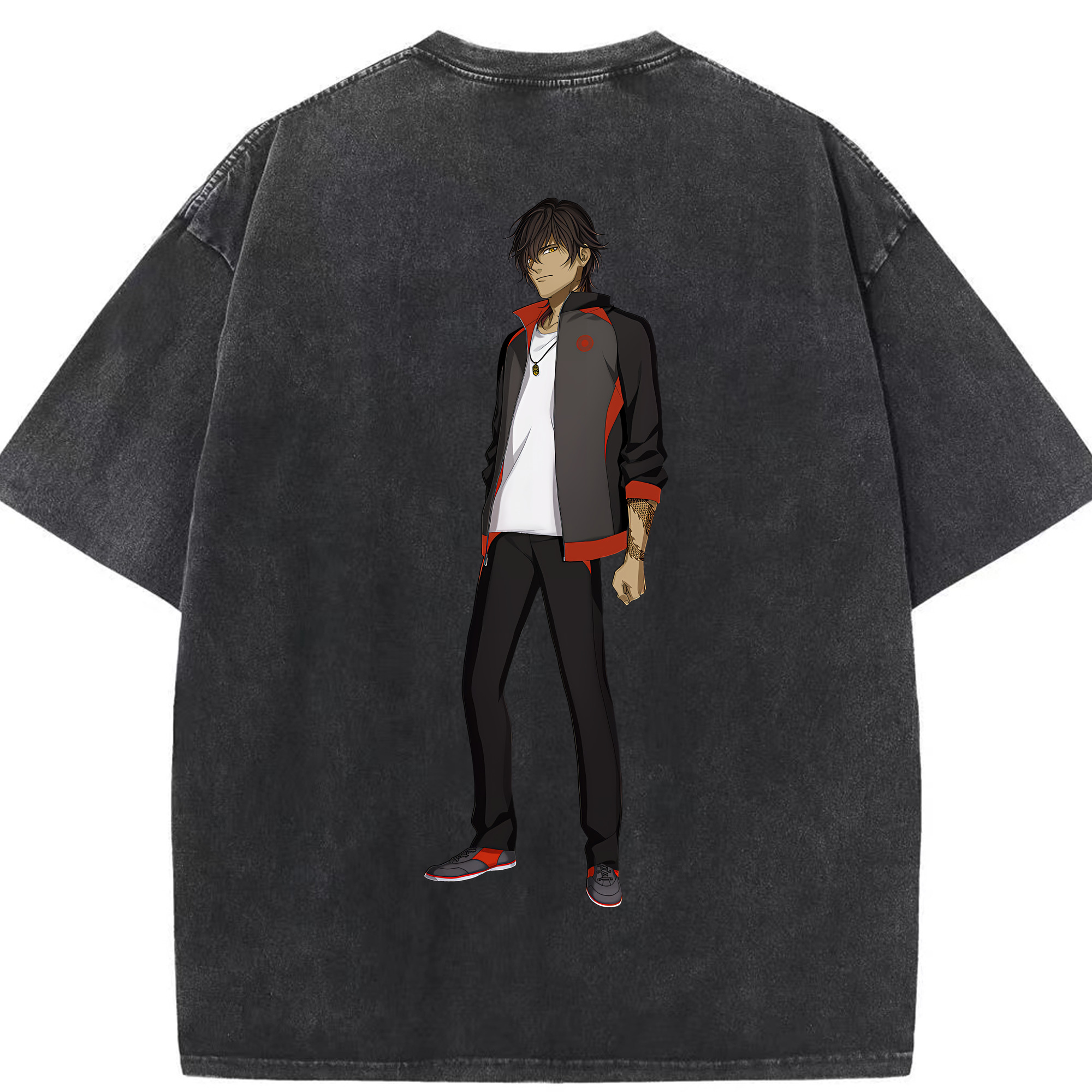 （画像用） 刀剣乱舞 Touken Ranbu 綿100% ヴィンテージ風 半袖Tシャツ（背面プリント）