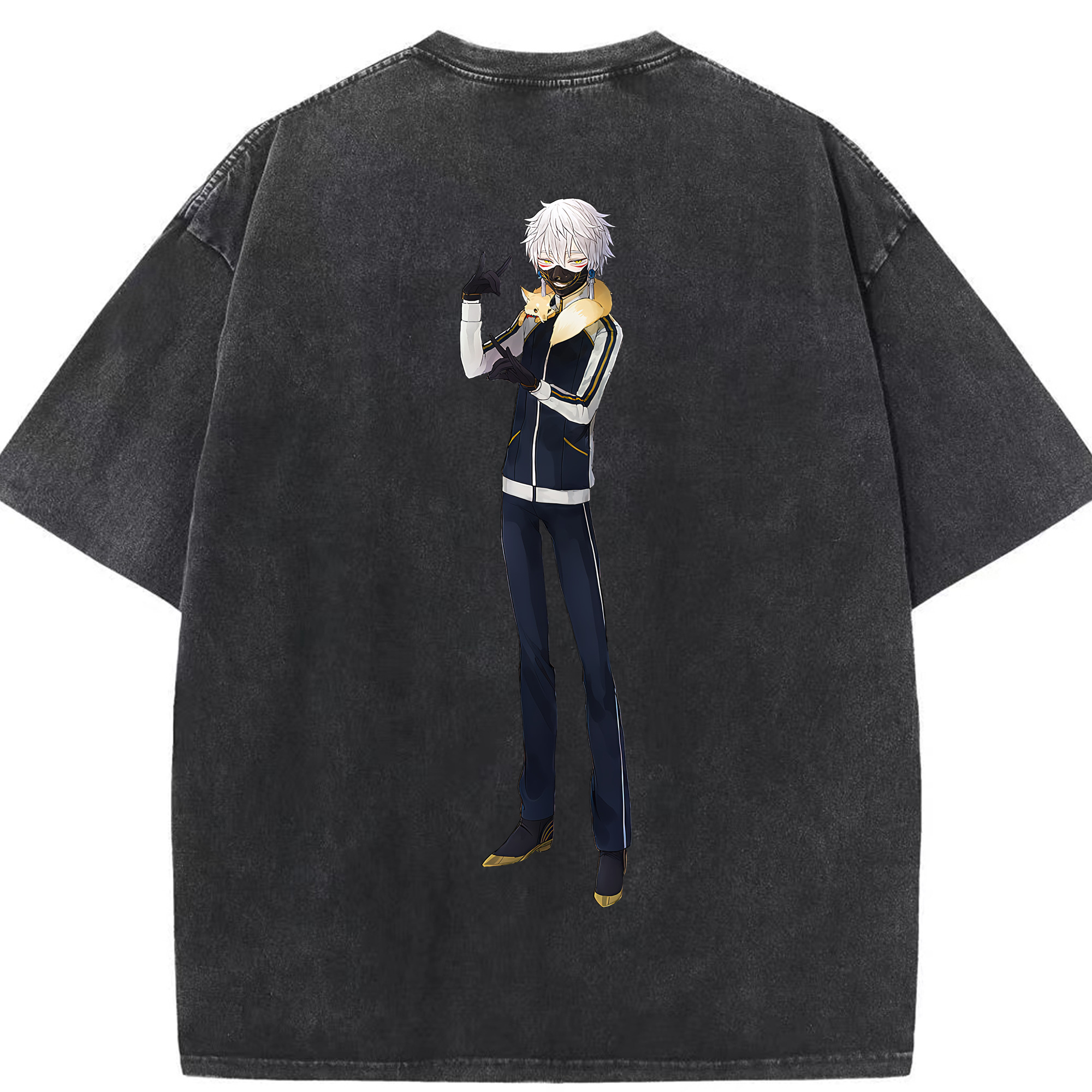（画像用） 刀剣乱舞 Touken Ranbu 綿100% ヴィンテージ風 半袖Tシャツ（背面プリント）