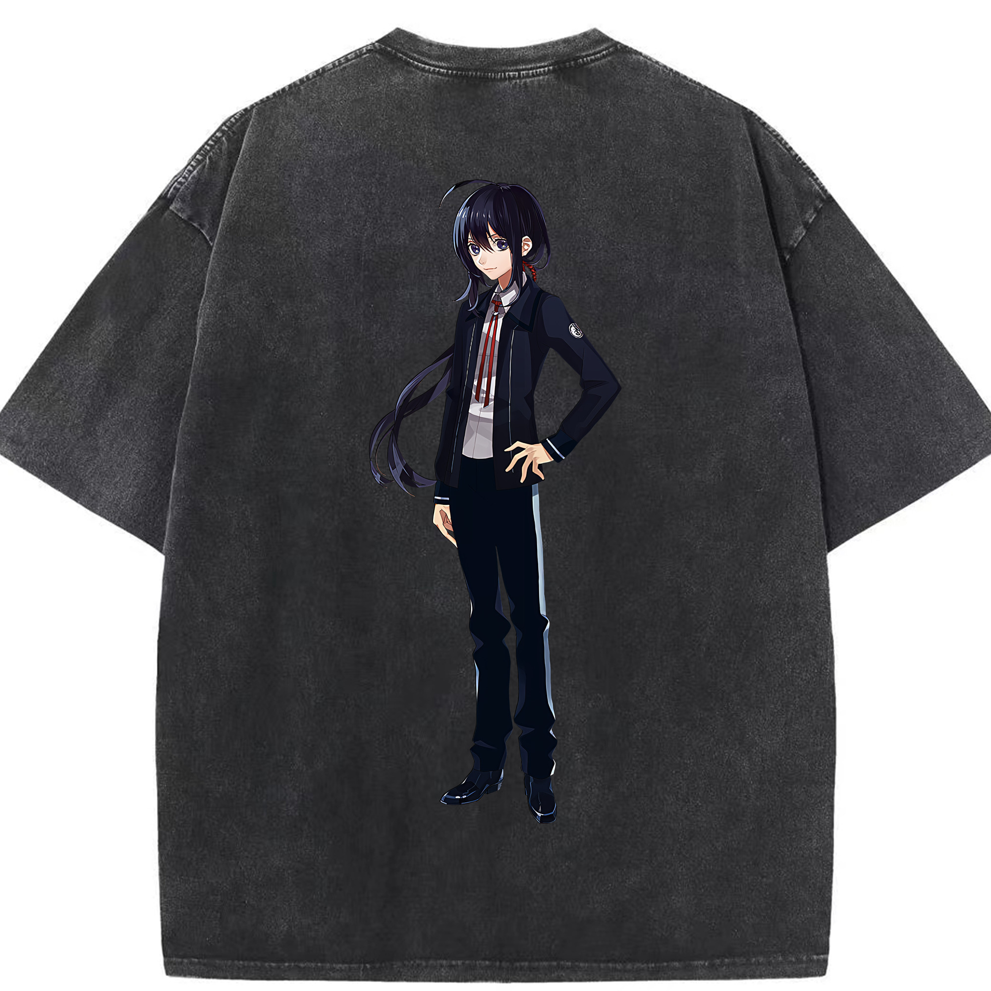 （画像用） 刀剣乱舞 Touken Ranbu 綿100% ヴィンテージ風 半袖Tシャツ（背面プリント）