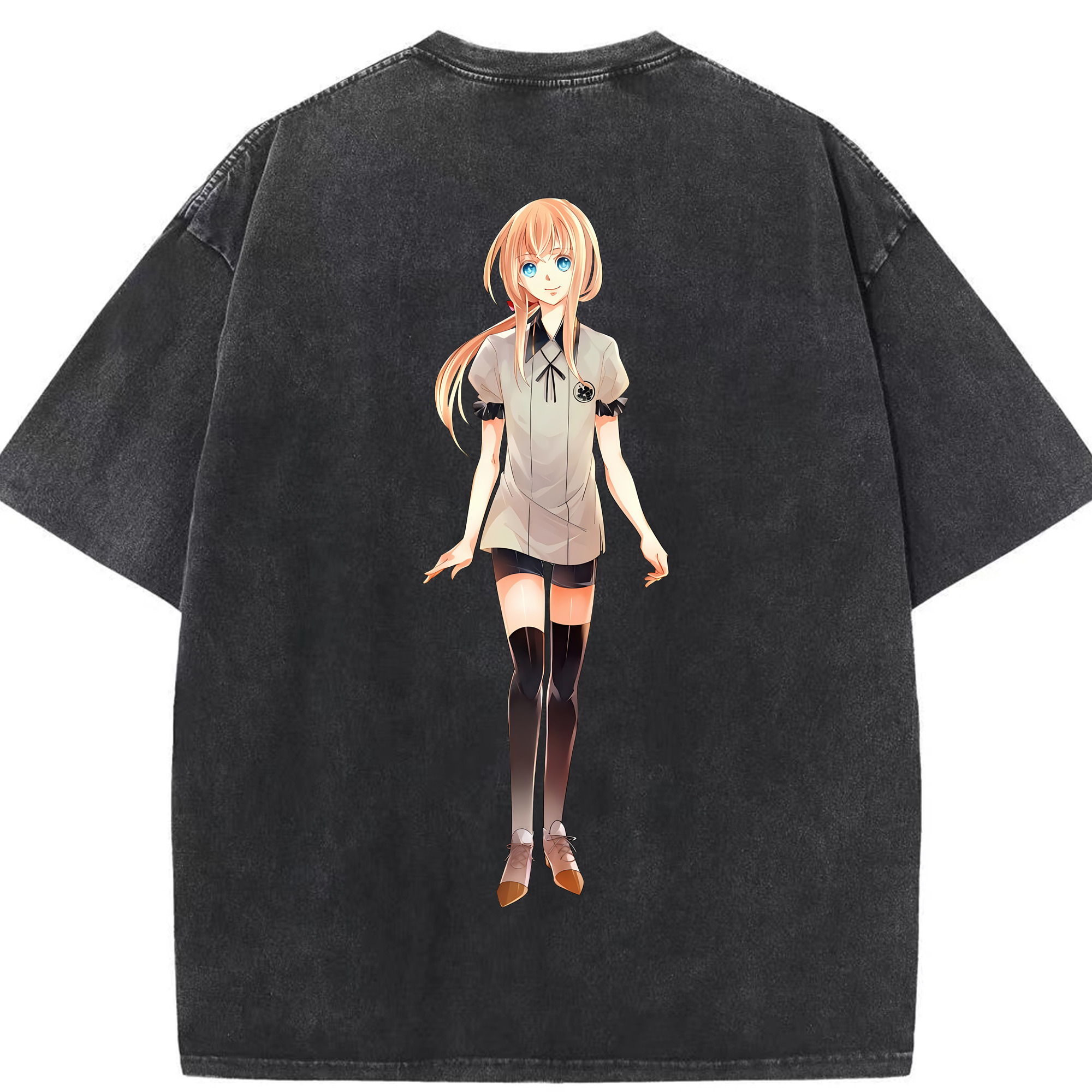 （画像用） 刀剣乱舞 Touken Ranbu 綿100% ヴィンテージ風 半袖Tシャツ（背面プリント）