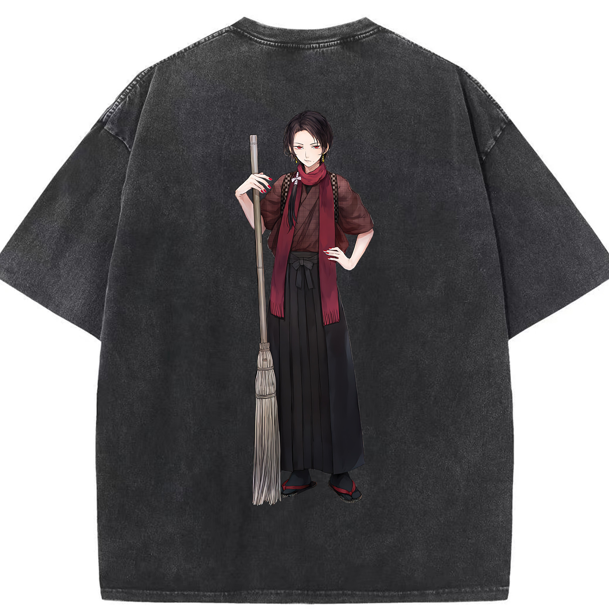 （画像用） 刀剣乱舞 Touken Ranbu 綿100% ヴィンテージ風 半袖Tシャツ（背面プリント）