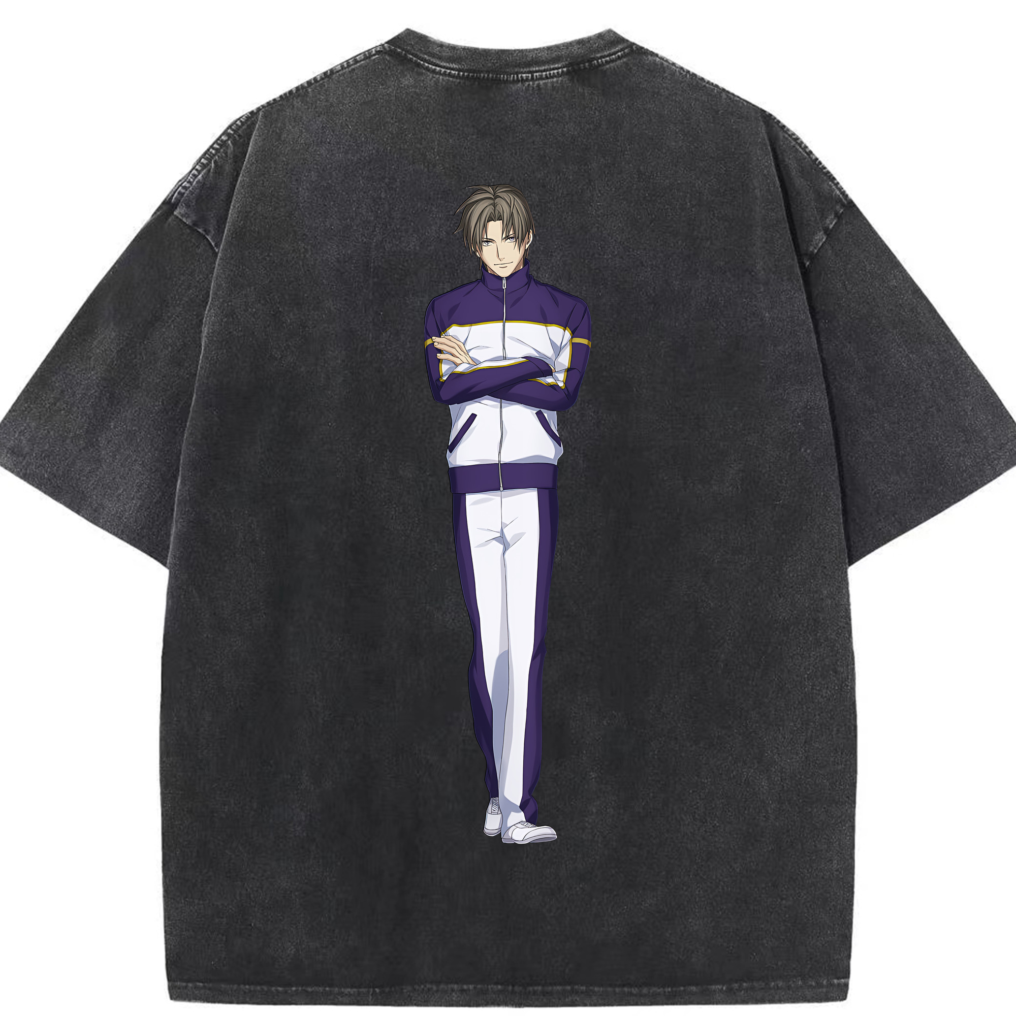 （画像用） 刀剣乱舞 Touken Ranbu 綿100% ヴィンテージ風 半袖Tシャツ（背面プリント）