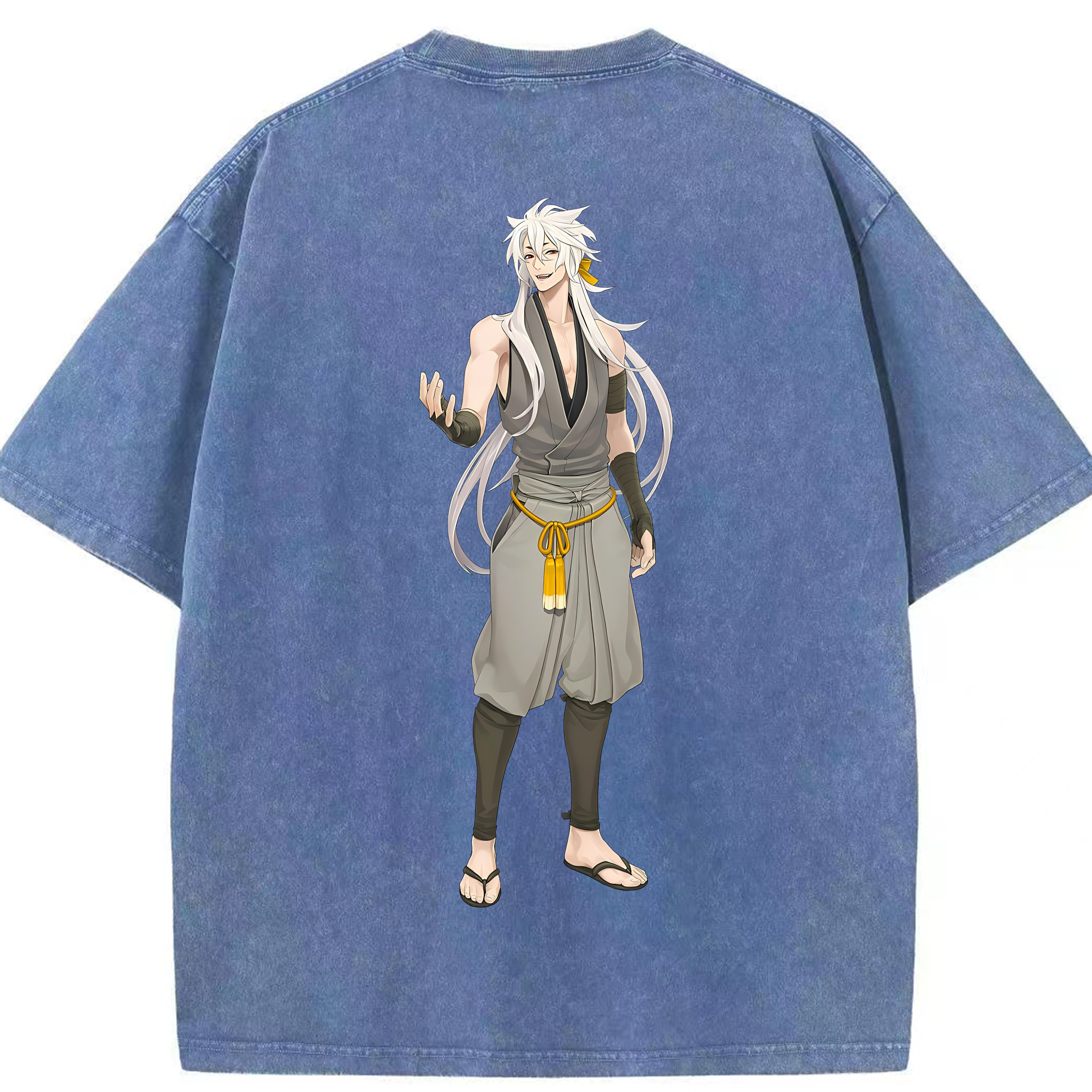 （画像用） 刀剣乱舞 Touken Ranbu 綿100% ヴィンテージ風 半袖Tシャツ（背面プリント）