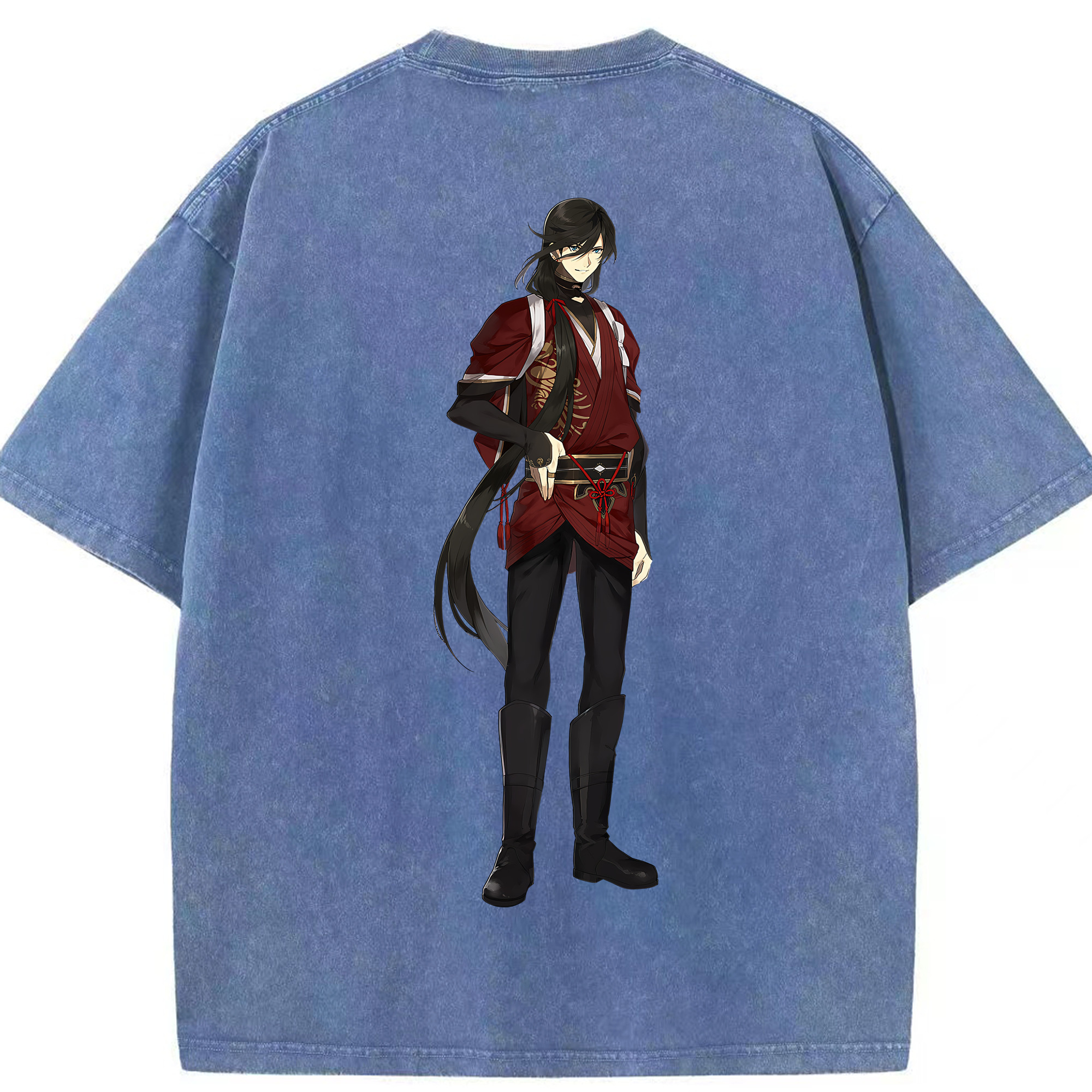 （画像用） 刀剣乱舞 Touken Ranbu 綿100% ヴィンテージ風 半袖Tシャツ（背面プリント）