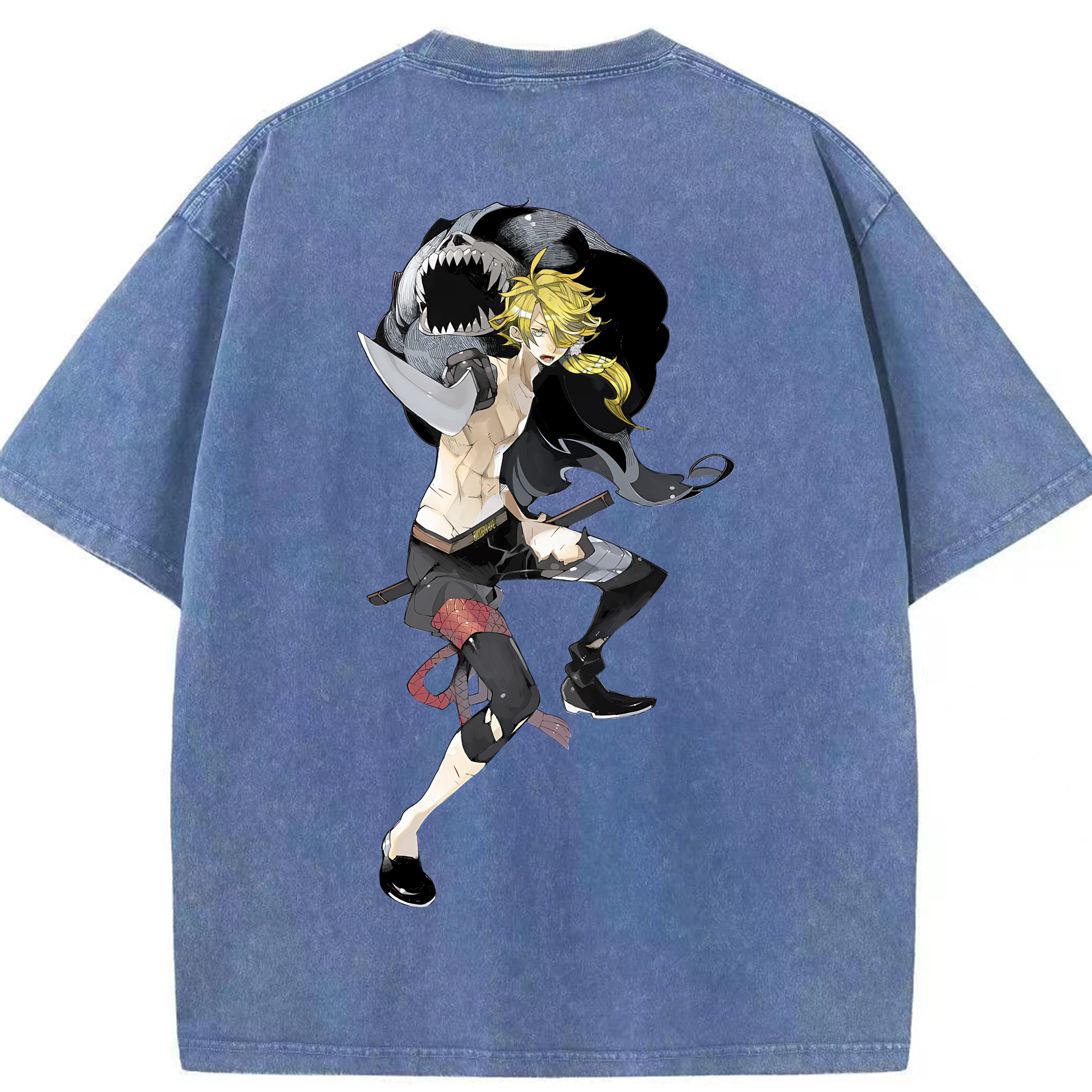 （画像用） 刀剣乱舞 Touken Ranbu 綿100% ヴィンテージ風 半袖Tシャツ（背面プリント）