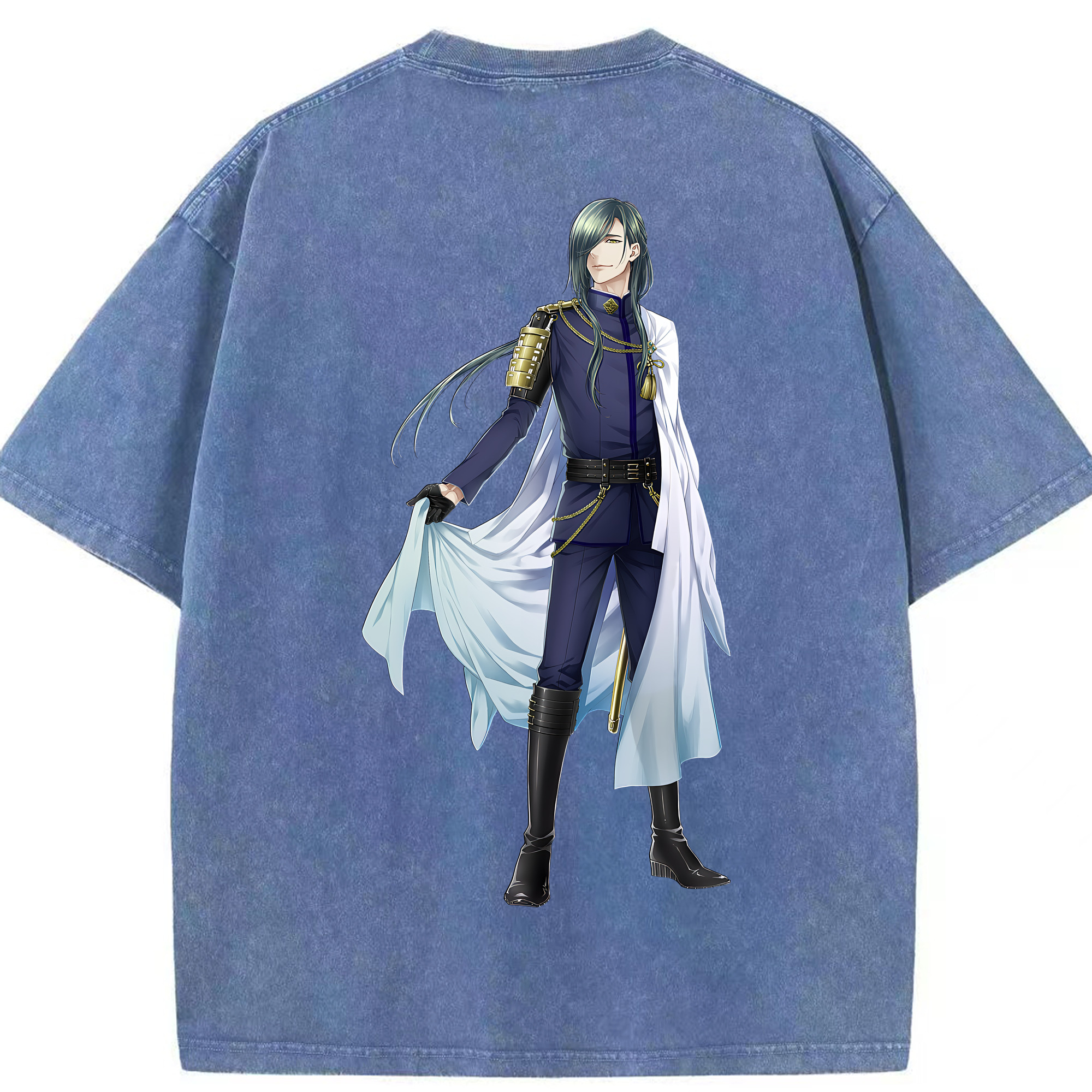 （画像用） 刀剣乱舞 Touken Ranbu 綿100% ヴィンテージ風 半袖Tシャツ（背面プリント）