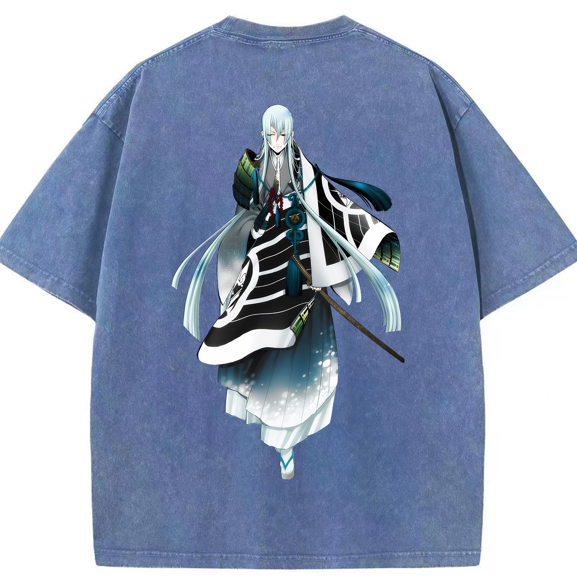 （画像用） 刀剣乱舞 Touken Ranbu 綿100% ヴィンテージ風 半袖Tシャツ（背面プリント）