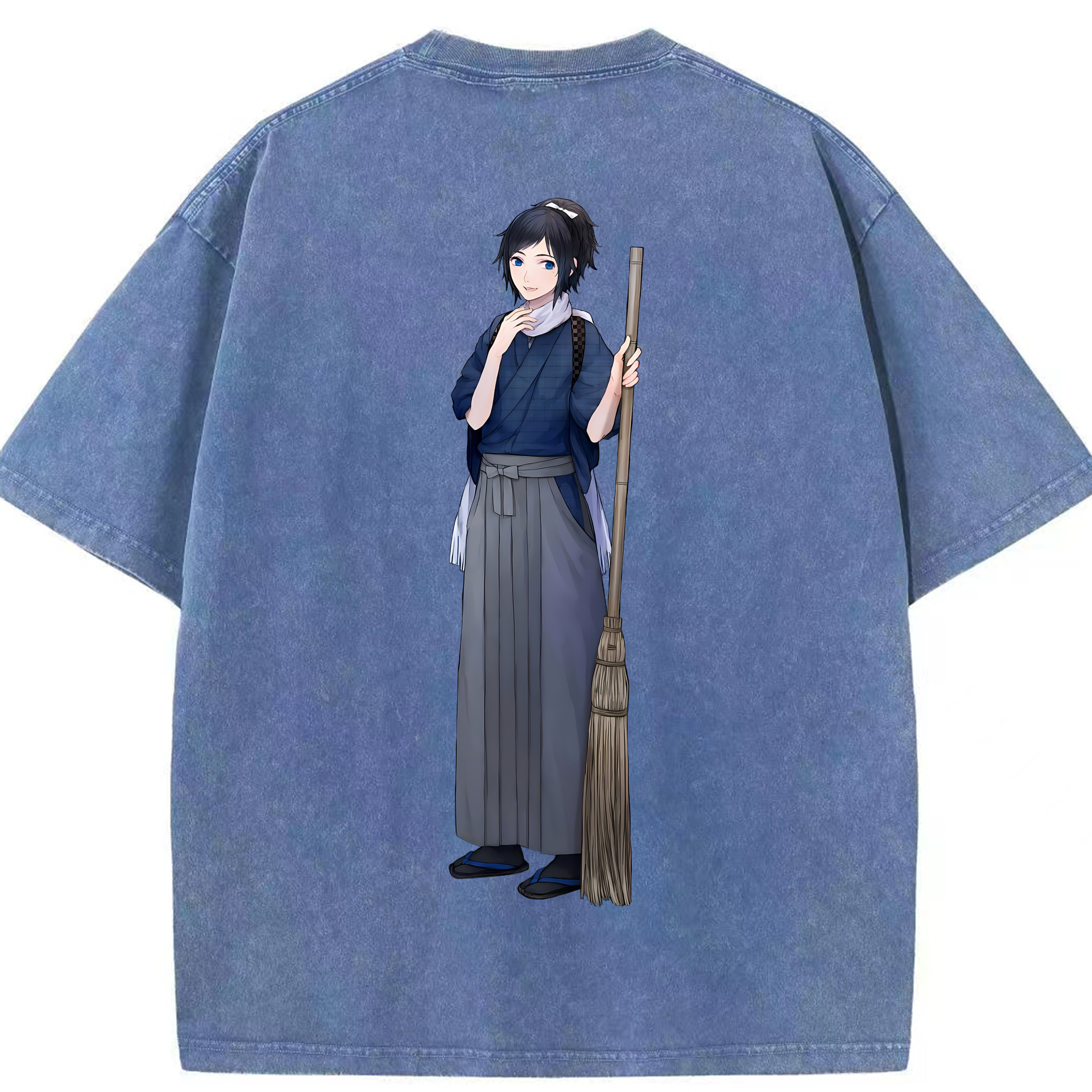 （画像用） 刀剣乱舞 Touken Ranbu 綿100% ヴィンテージ風 半袖Tシャツ（背面プリント）