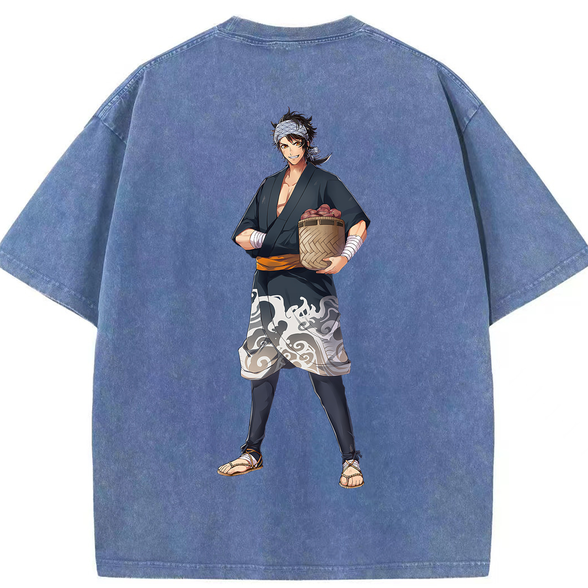 （画像用） 刀剣乱舞 Touken Ranbu 綿100% ヴィンテージ風 半袖Tシャツ（背面プリント）