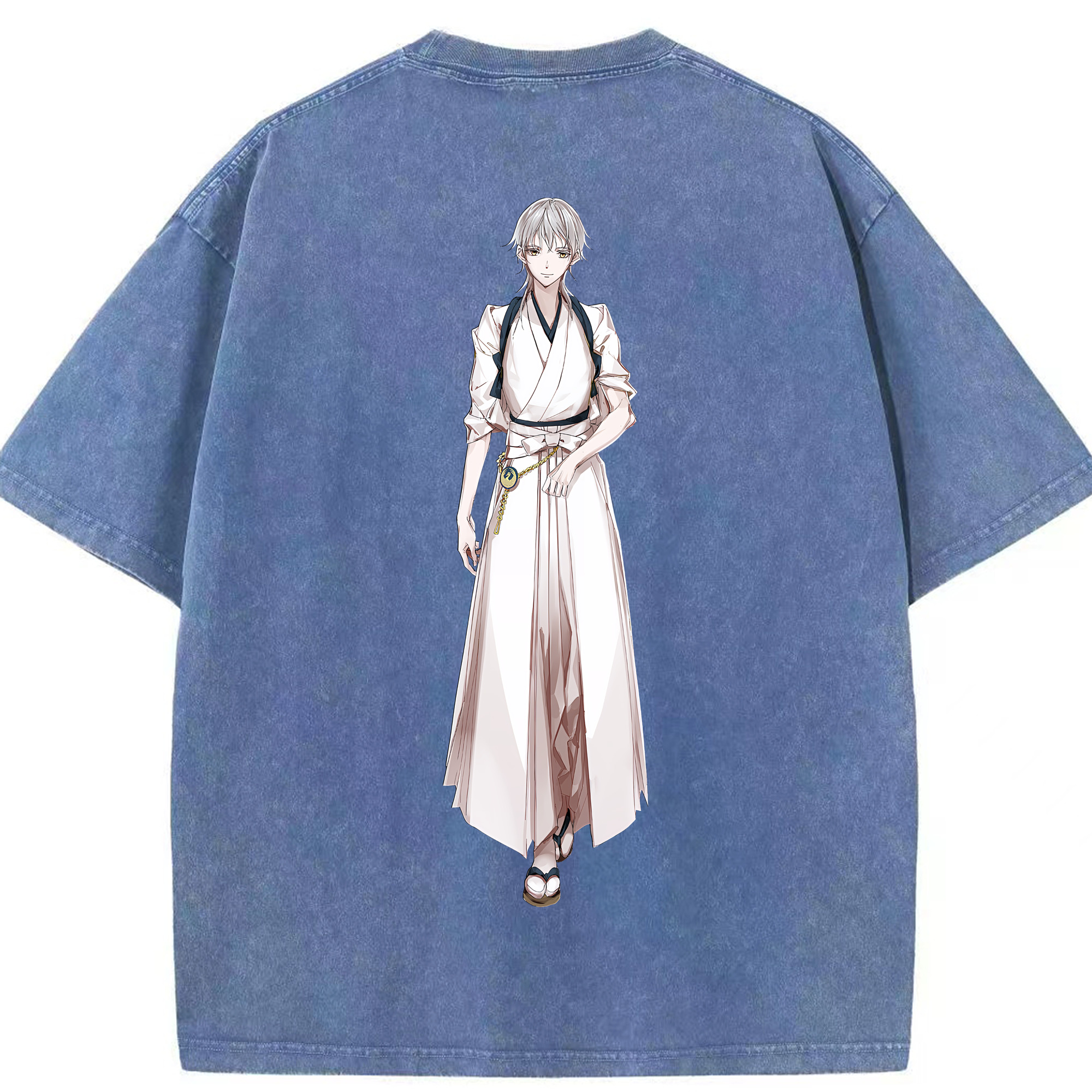 （画像用） 刀剣乱舞 Touken Ranbu 綿100% ヴィンテージ風 半袖Tシャツ（背面プリント）