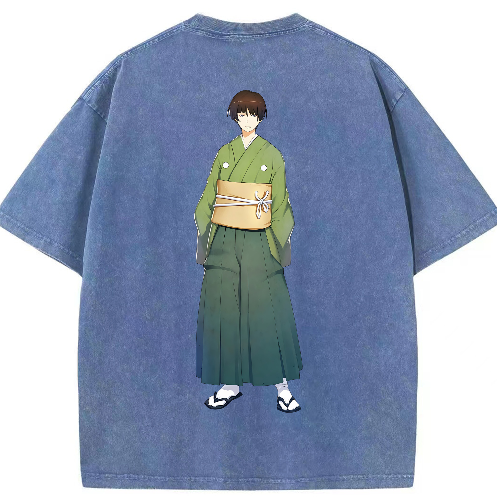 （画像用） 刀剣乱舞 Touken Ranbu 綿100% ヴィンテージ風 半袖Tシャツ（背面プリント）
