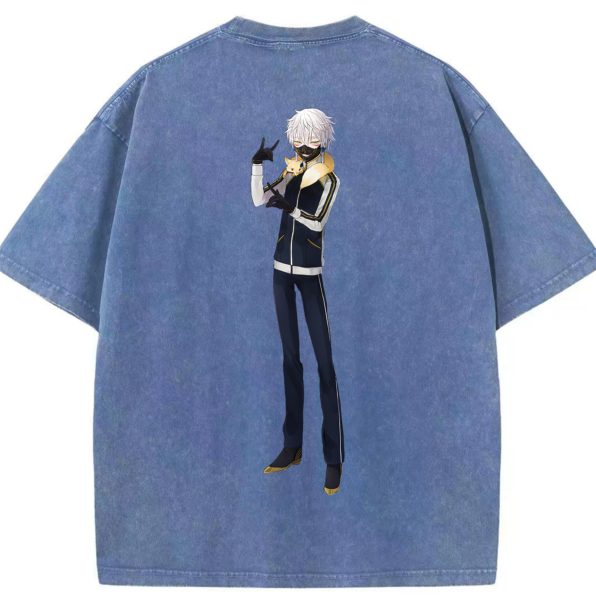 （画像用） 刀剣乱舞 Touken Ranbu 綿100% ヴィンテージ風 半袖Tシャツ（背面プリント）