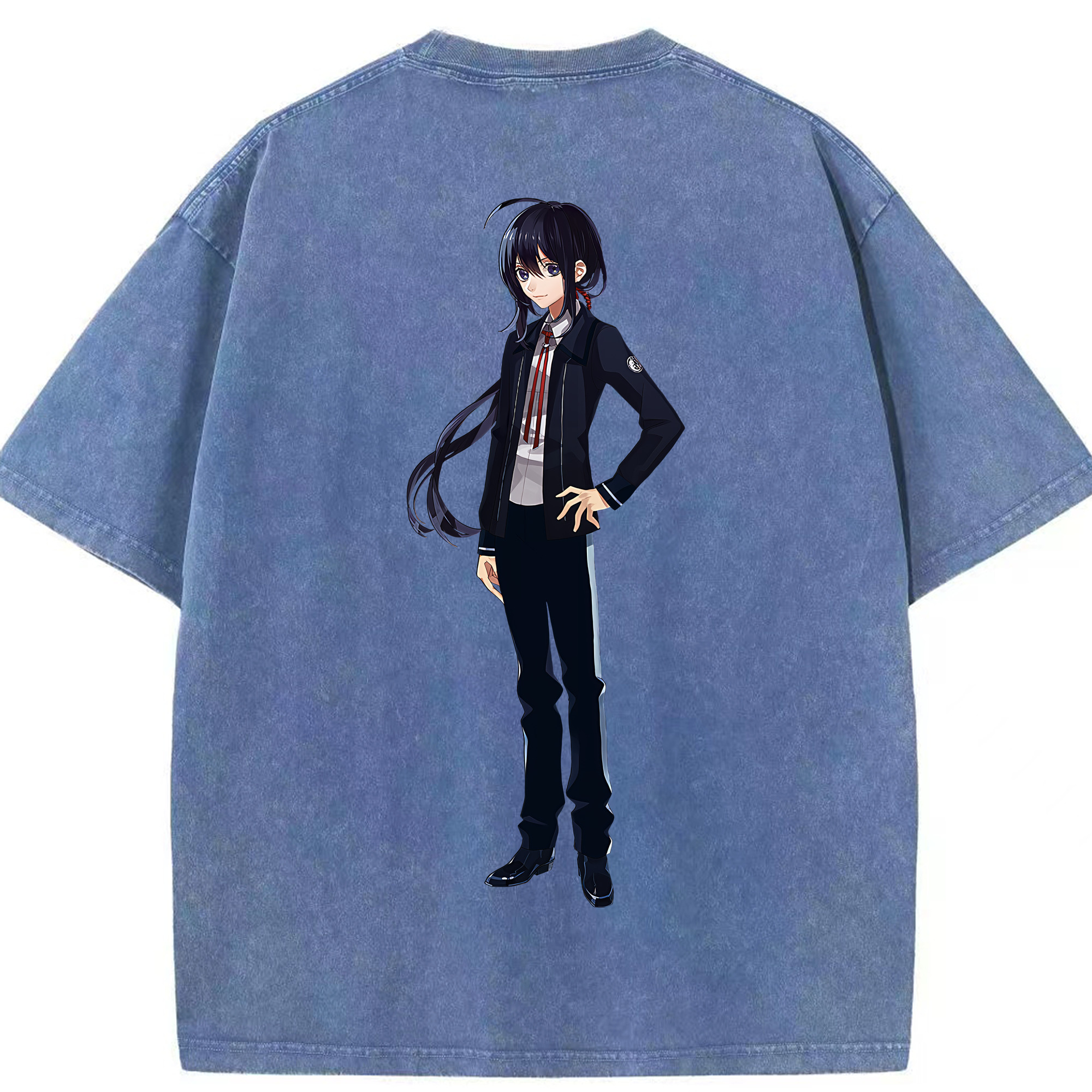 （画像用） 刀剣乱舞 Touken Ranbu 綿100% ヴィンテージ風 半袖Tシャツ（背面プリント）