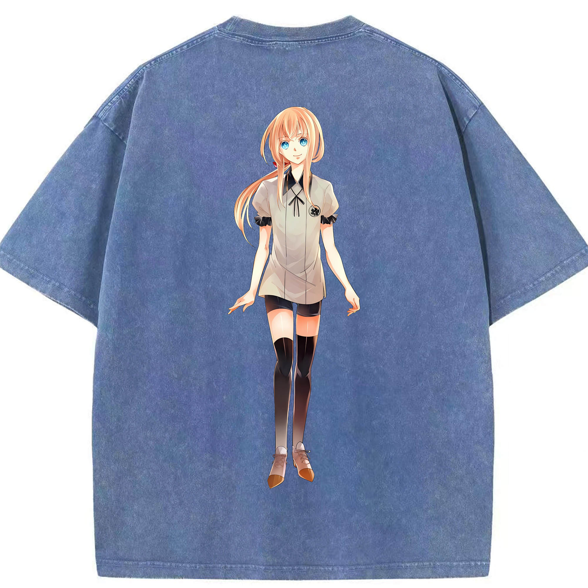 （画像用） 刀剣乱舞 Touken Ranbu 綿100% ヴィンテージ風 半袖Tシャツ（背面プリント）