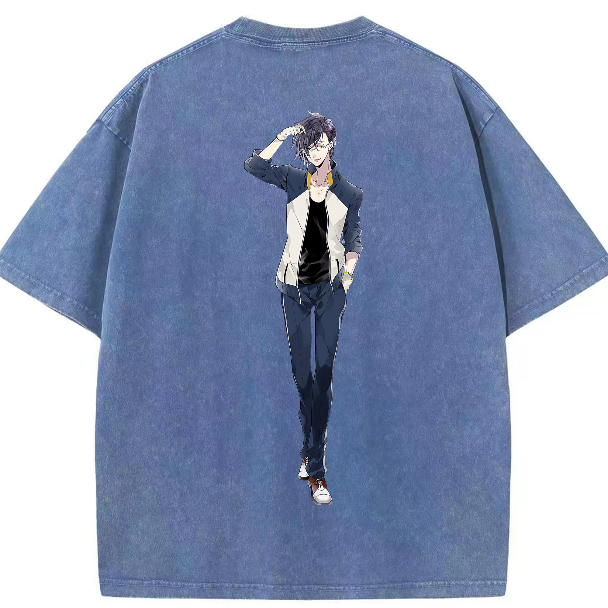 （画像用） 刀剣乱舞 Touken Ranbu 綿100% ヴィンテージ風 半袖Tシャツ（背面プリント）
