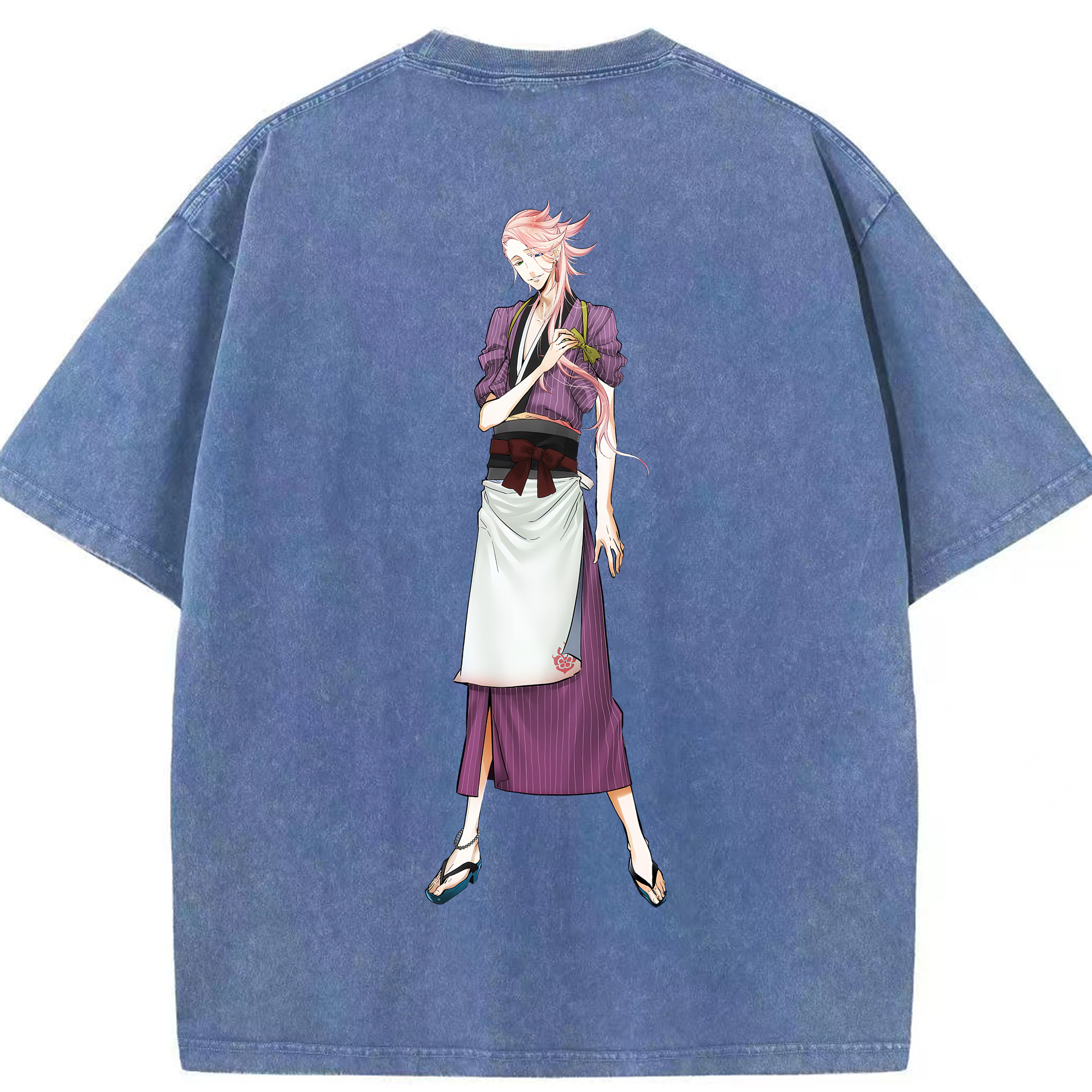 （画像用） 刀剣乱舞 Touken Ranbu 綿100% ヴィンテージ風 半袖Tシャツ（背面プリント）