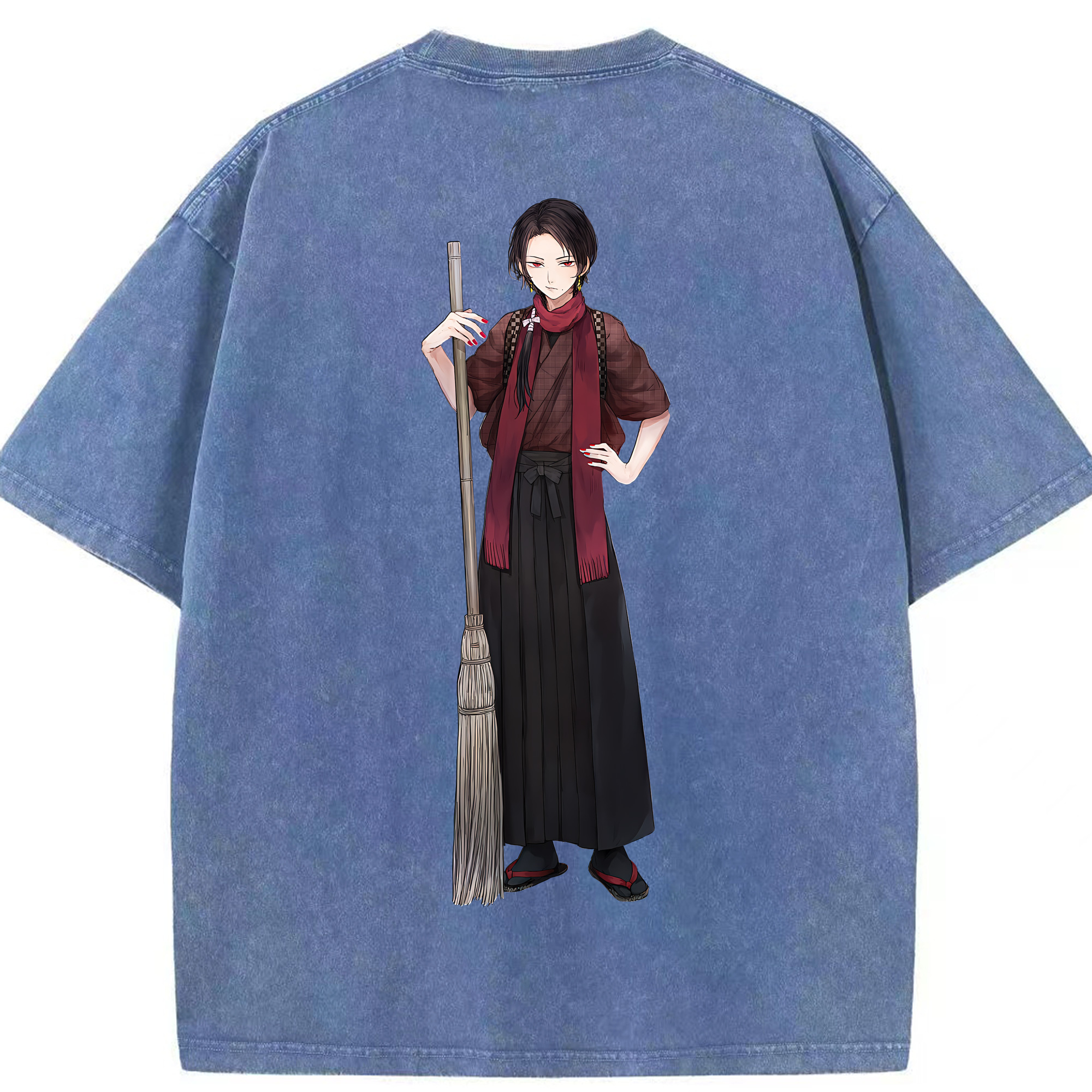 （画像用） 刀剣乱舞 Touken Ranbu 綿100% ヴィンテージ風 半袖Tシャツ（背面プリント）