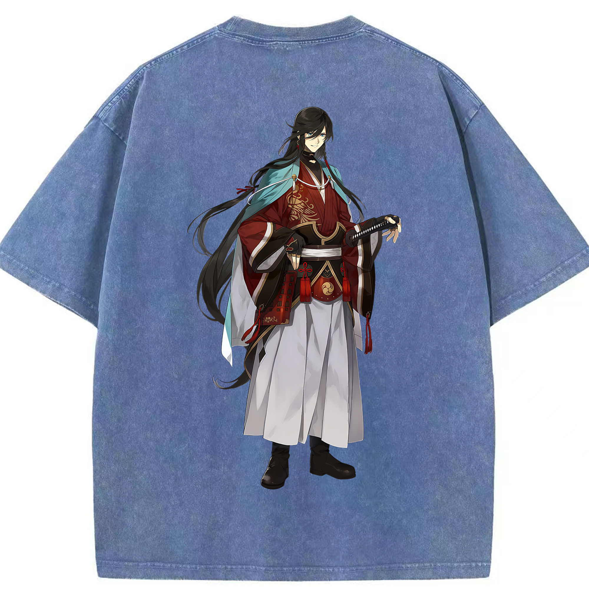 （画像用） 刀剣乱舞 Touken Ranbu 綿100% ヴィンテージ風 半袖Tシャツ（背面プリント）