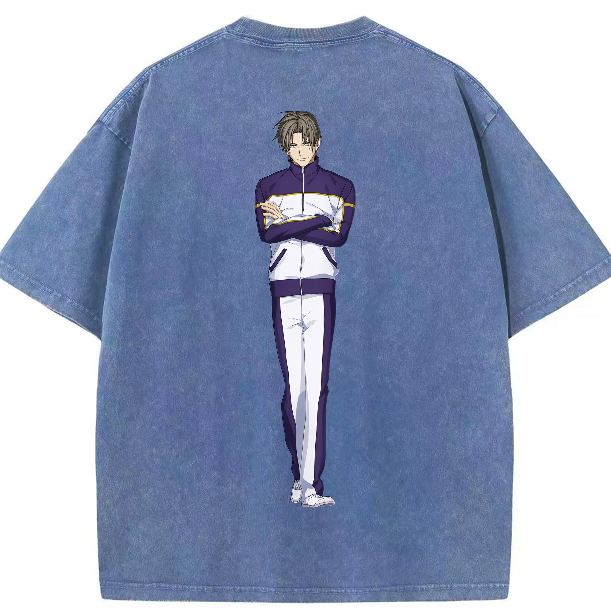 （画像用） 刀剣乱舞 Touken Ranbu 綿100% ヴィンテージ風 半袖Tシャツ（背面プリント）