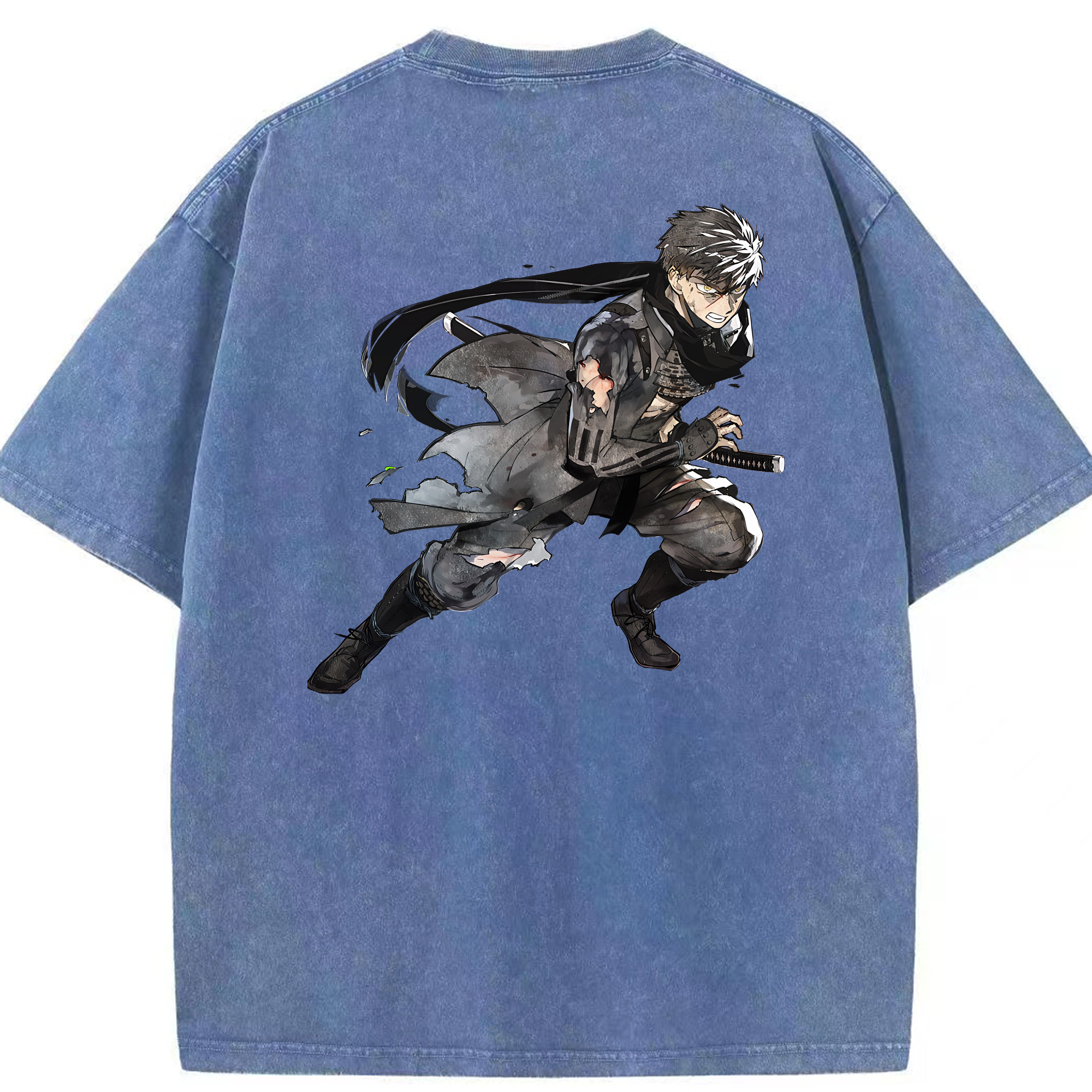 （画像用） 刀剣乱舞 Touken Ranbu 綿100% ヴィンテージ風 半袖Tシャツ（背面プリント）