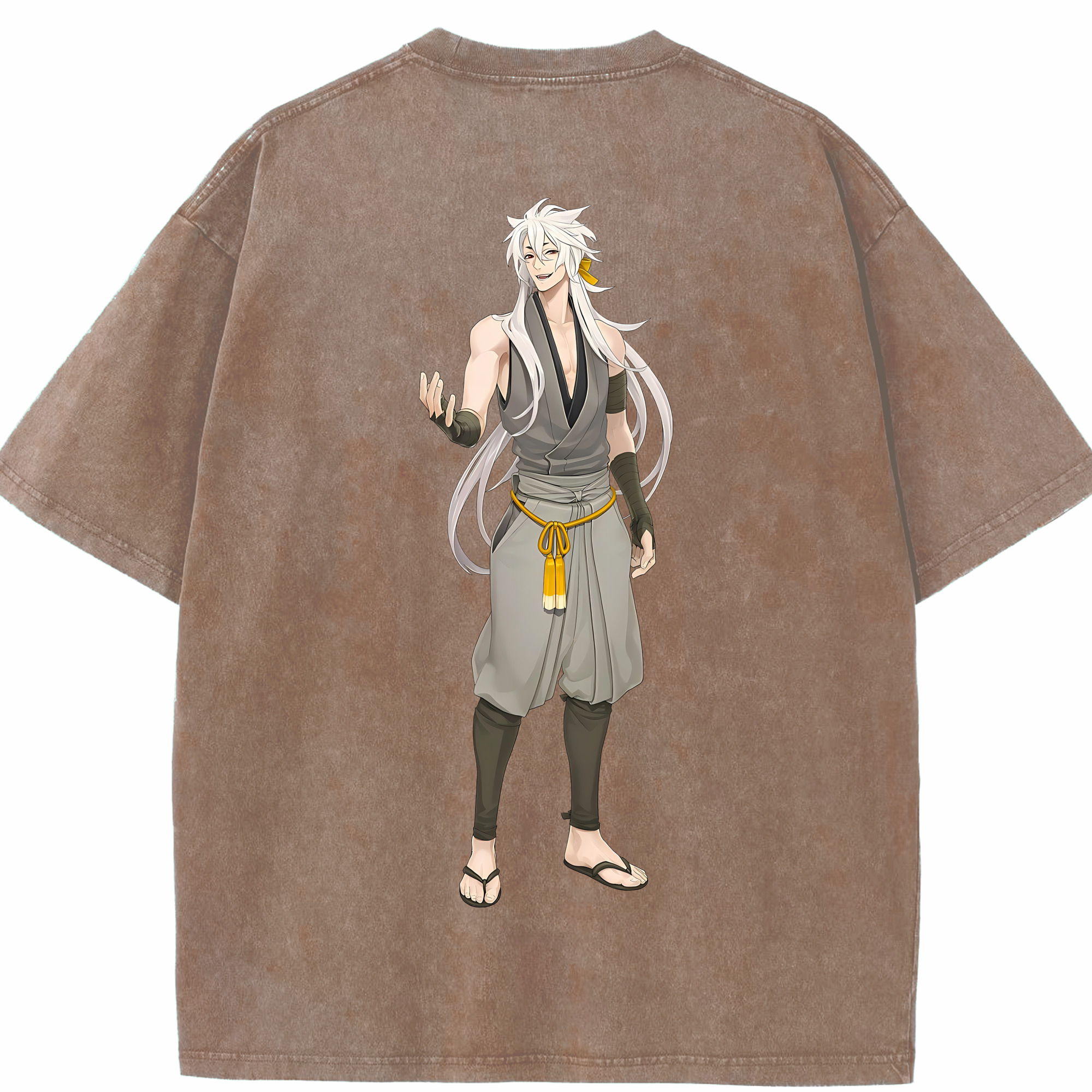（画像用） 刀剣乱舞 Touken Ranbu 綿100% ヴィンテージ風 半袖Tシャツ（背面プリント）