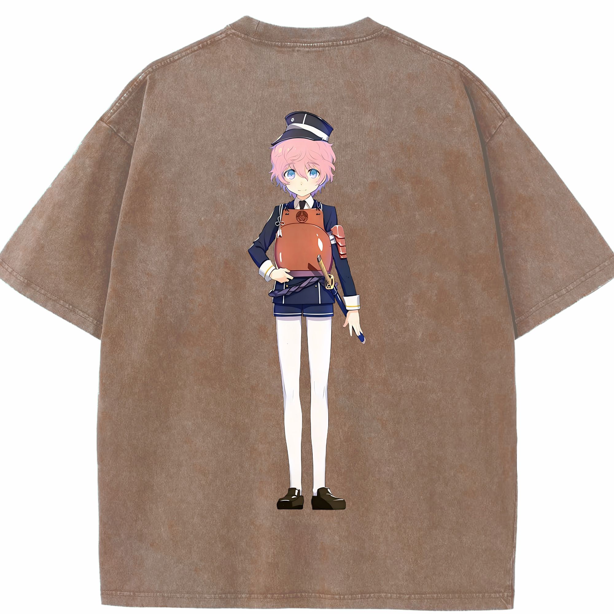 （画像用） 刀剣乱舞 Touken Ranbu 綿100% ヴィンテージ風 半袖Tシャツ（背面プリント）