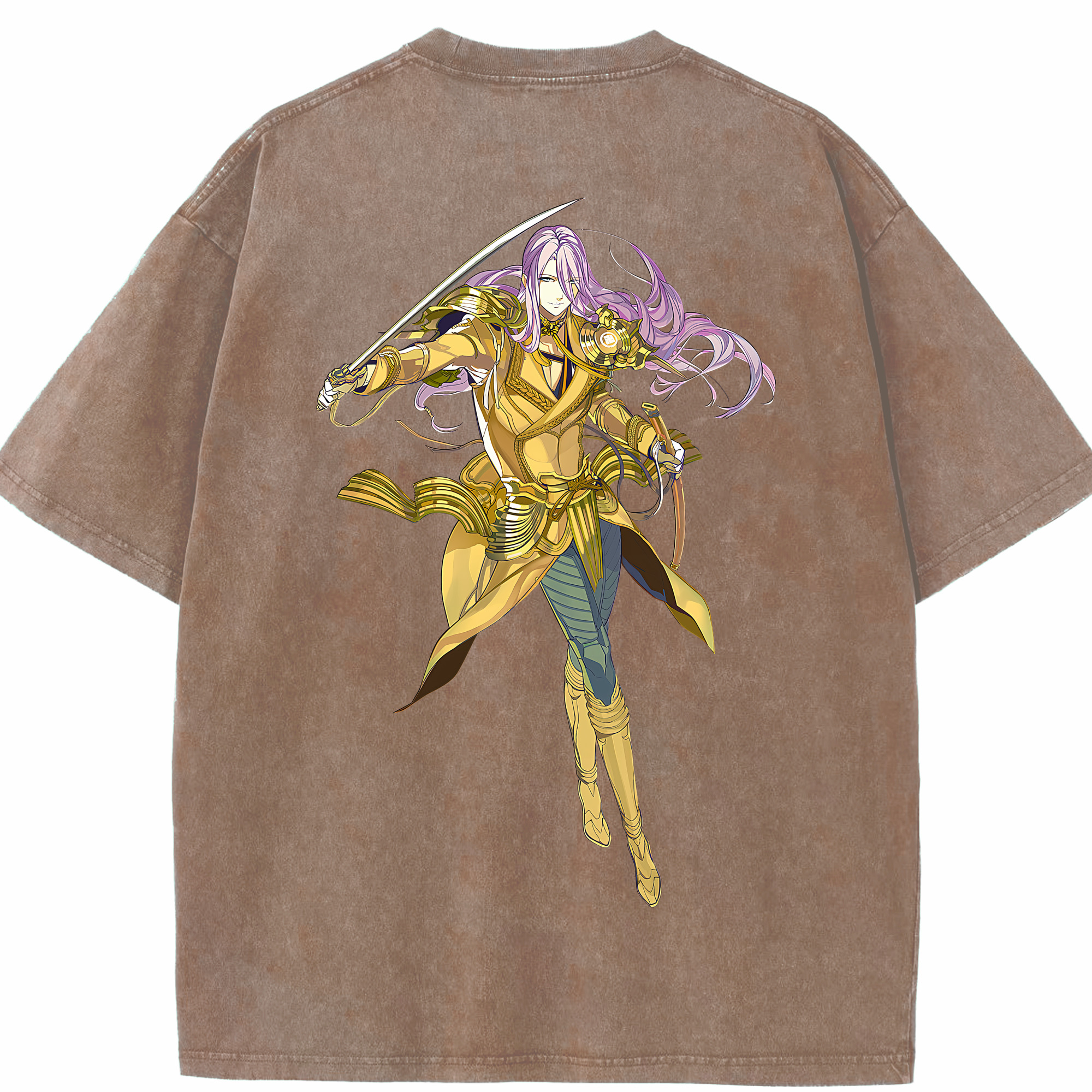 （画像用） 刀剣乱舞 Touken Ranbu 綿100% ヴィンテージ風 半袖Tシャツ（背面プリント）