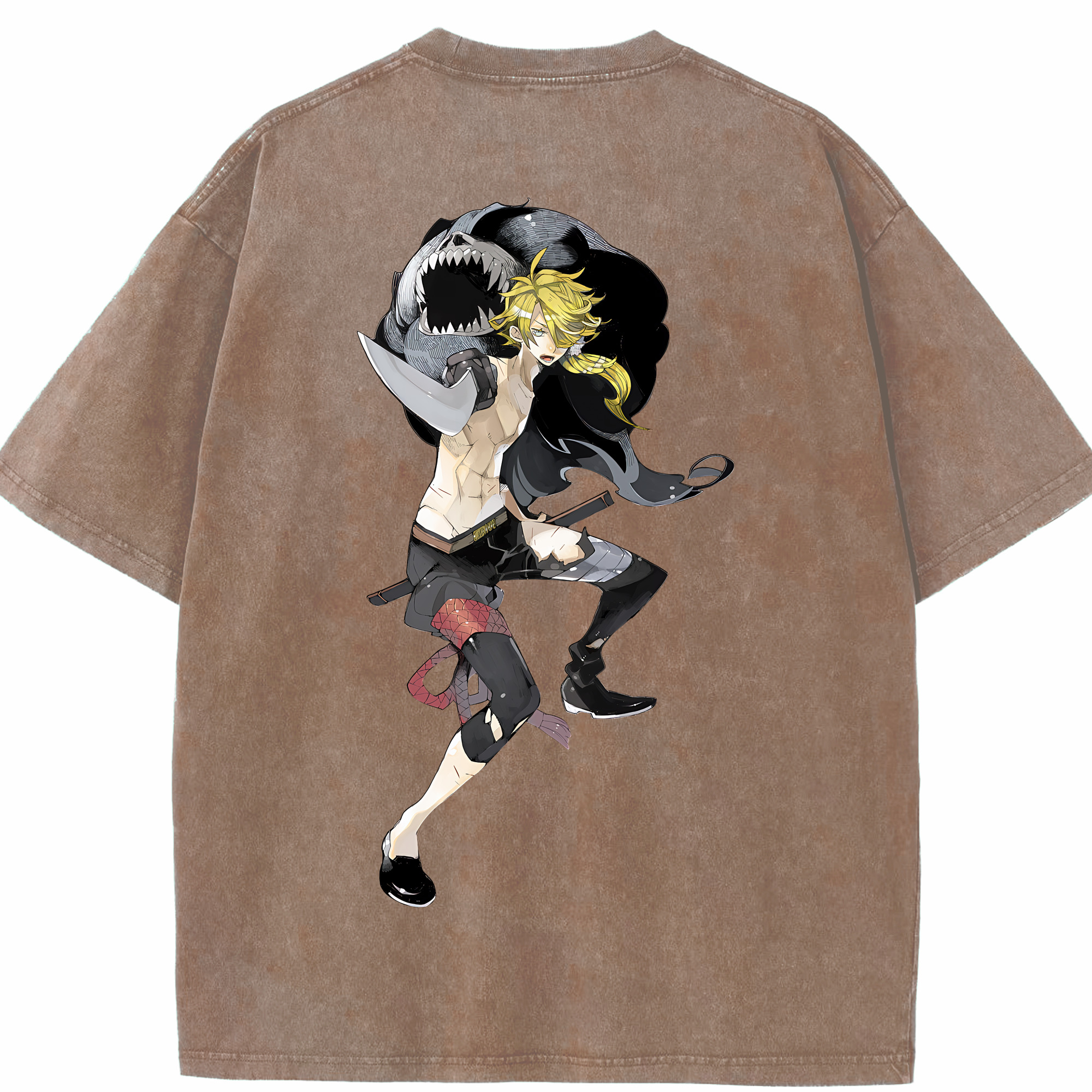 （画像用） 刀剣乱舞 Touken Ranbu 綿100% ヴィンテージ風 半袖Tシャツ（背面プリント）