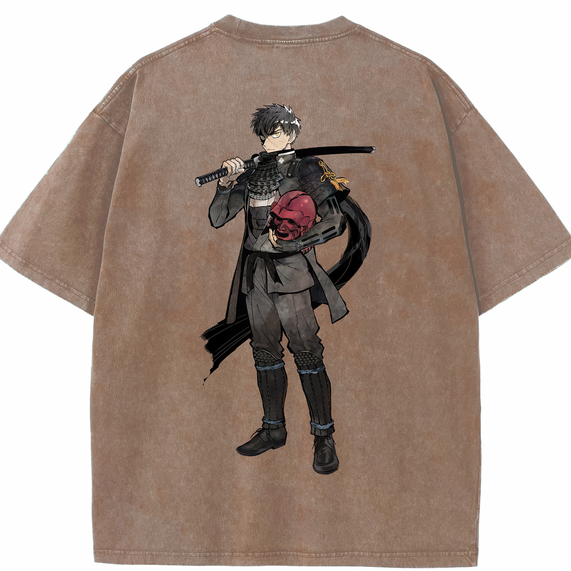 （画像用） 刀剣乱舞 Touken Ranbu 綿100% ヴィンテージ風 半袖Tシャツ（背面プリント）