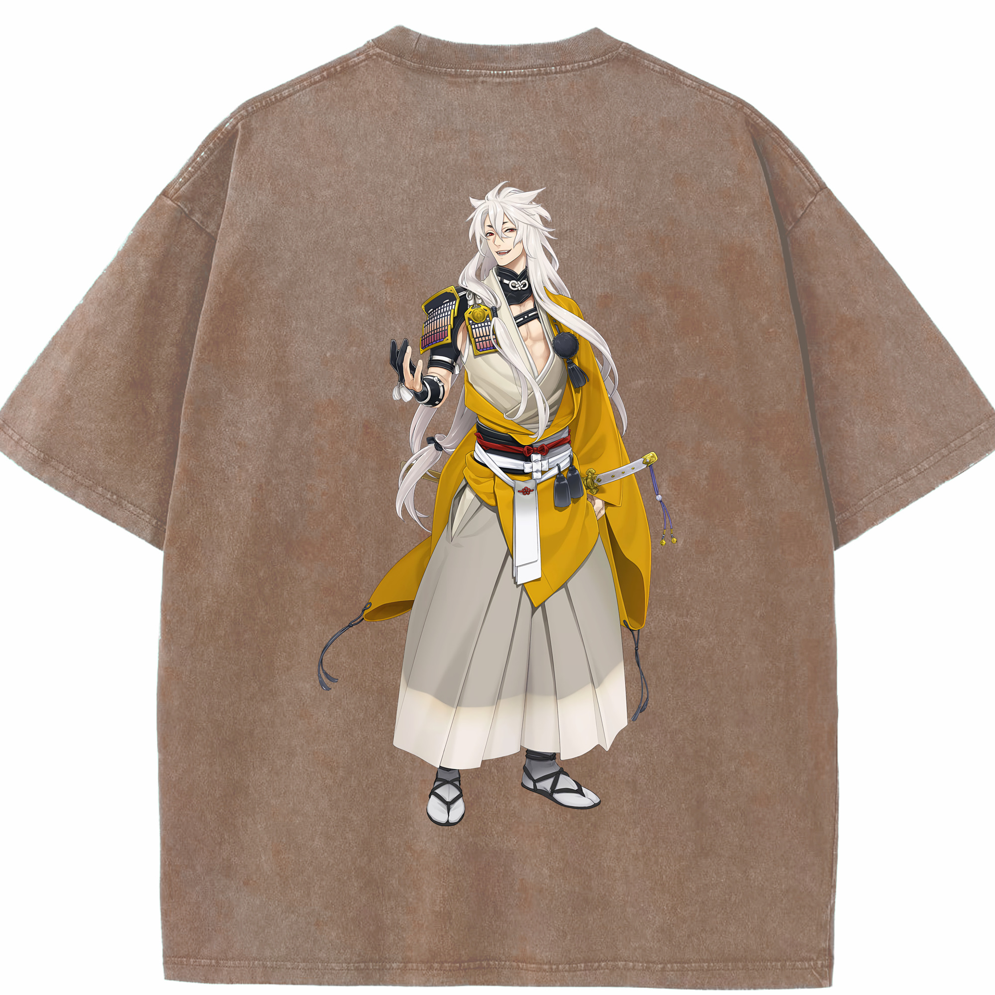 （画像用） 刀剣乱舞 Touken Ranbu 綿100% ヴィンテージ風 半袖Tシャツ（背面プリント）
