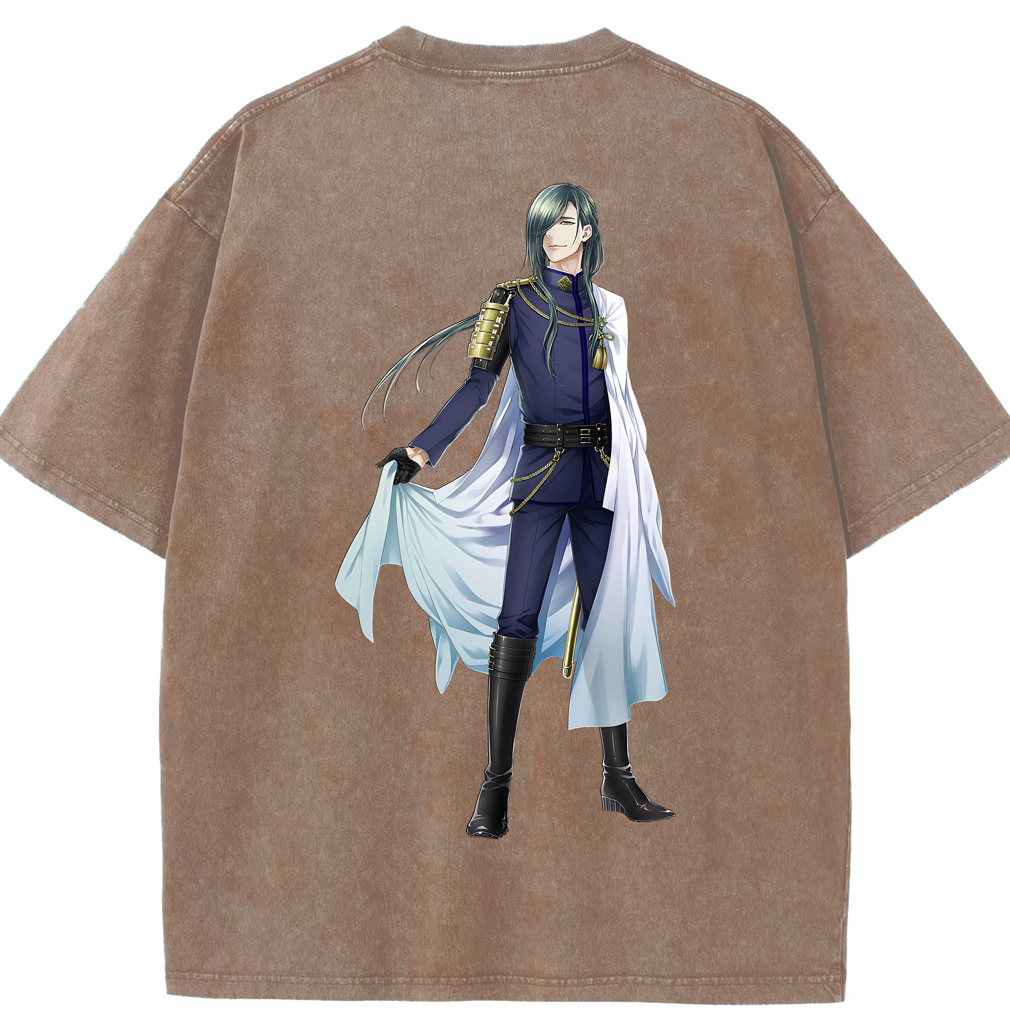 （画像用） 刀剣乱舞 Touken Ranbu 綿100% ヴィンテージ風 半袖Tシャツ（背面プリント）