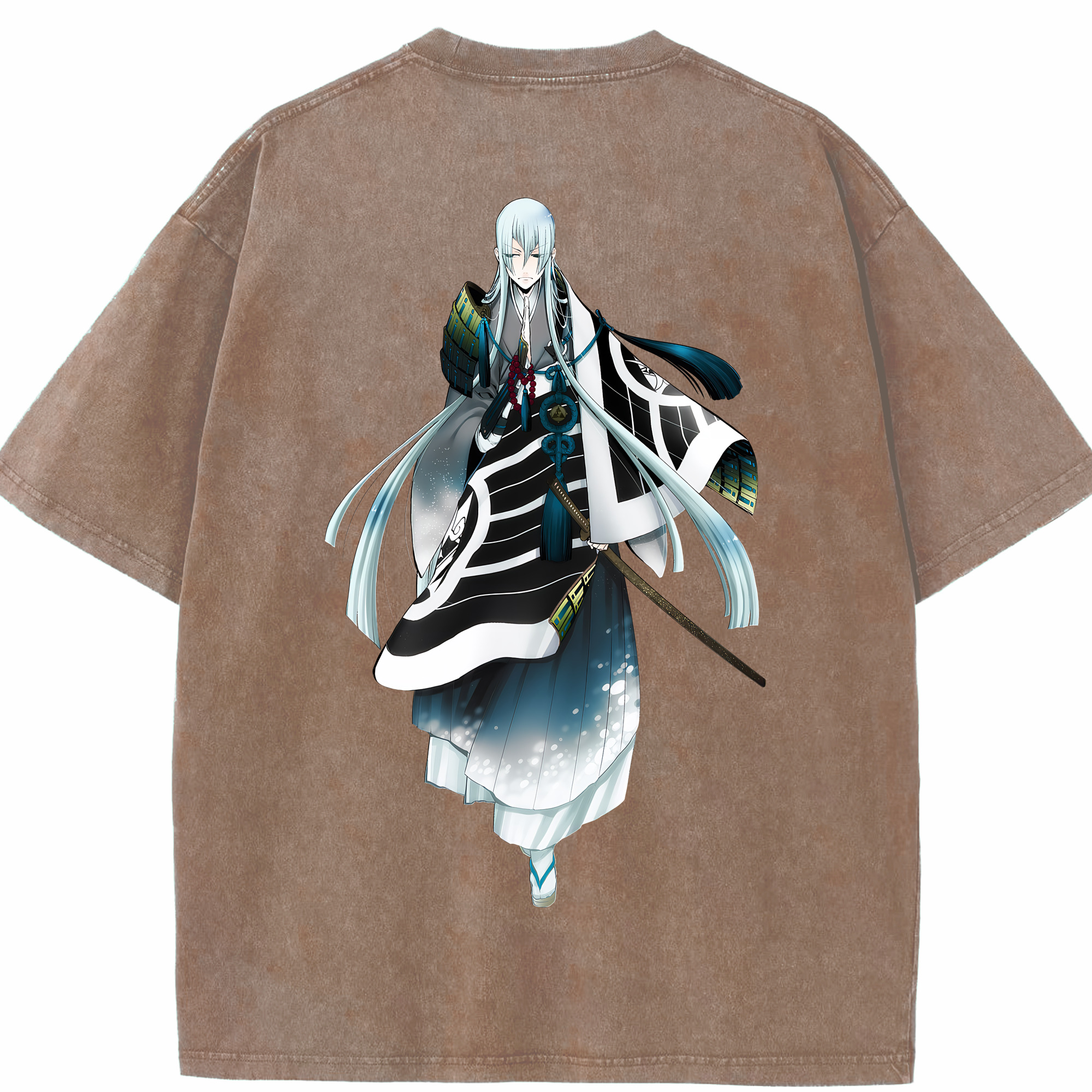 （画像用） 刀剣乱舞 Touken Ranbu 綿100% ヴィンテージ風 半袖Tシャツ（背面プリント）