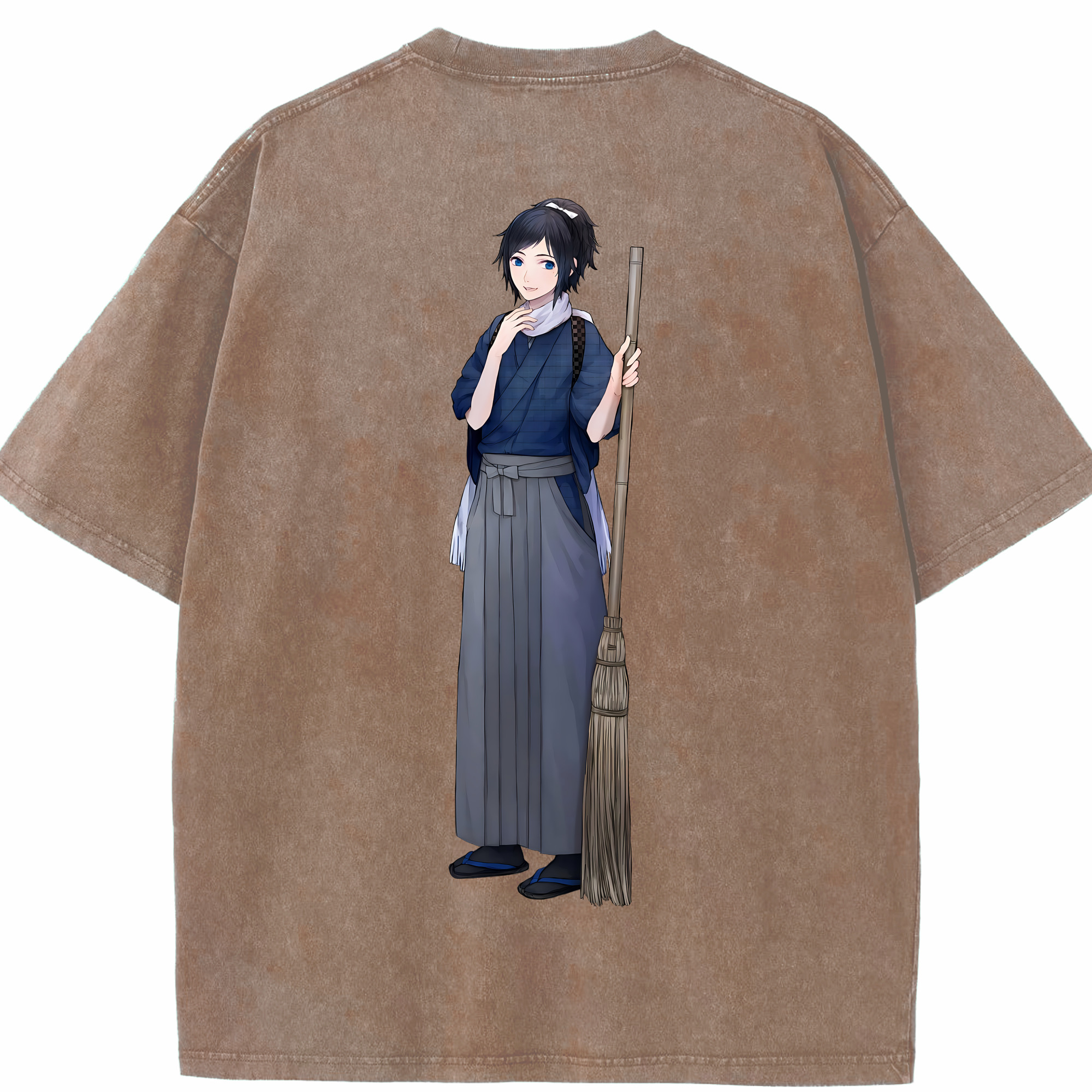 （画像用） 刀剣乱舞 Touken Ranbu 綿100% ヴィンテージ風 半袖Tシャツ（背面プリント）