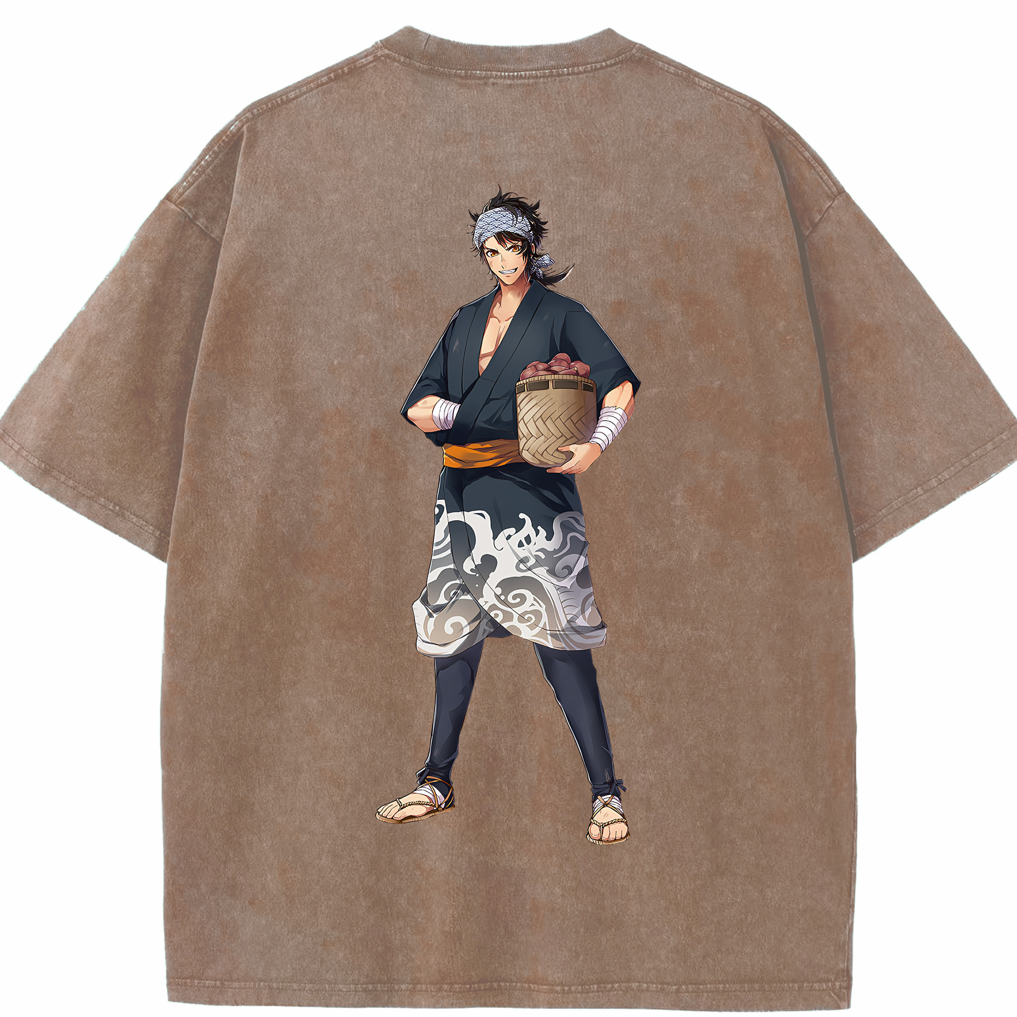 （画像用） 刀剣乱舞 Touken Ranbu 綿100% ヴィンテージ風 半袖Tシャツ（背面プリント）