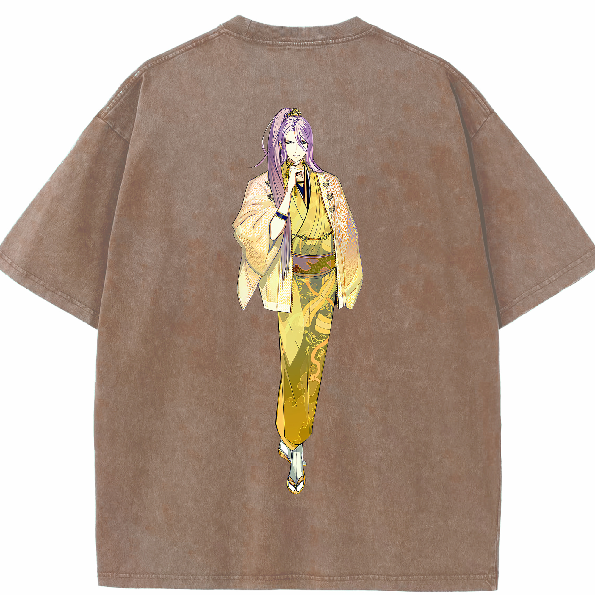 （画像用） 刀剣乱舞 Touken Ranbu 綿100% ヴィンテージ風 半袖Tシャツ（背面プリント）