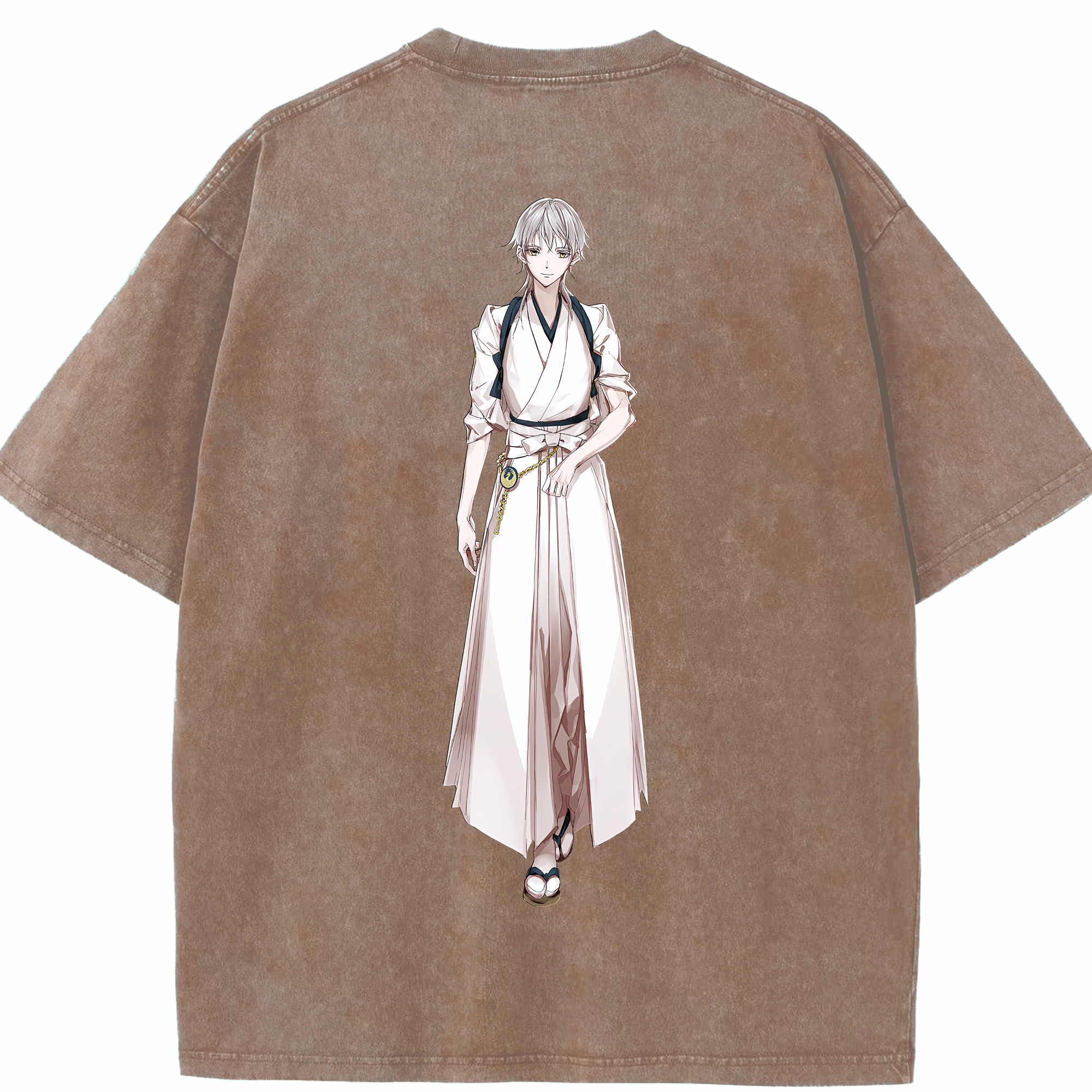 （画像用） 刀剣乱舞 Touken Ranbu 綿100% ヴィンテージ風 半袖Tシャツ（背面プリント）