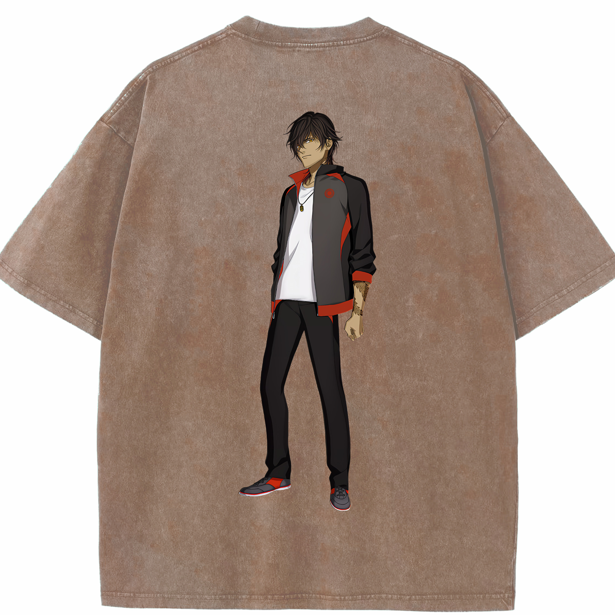 （画像用） 刀剣乱舞 Touken Ranbu 綿100% ヴィンテージ風 半袖Tシャツ（背面プリント）
