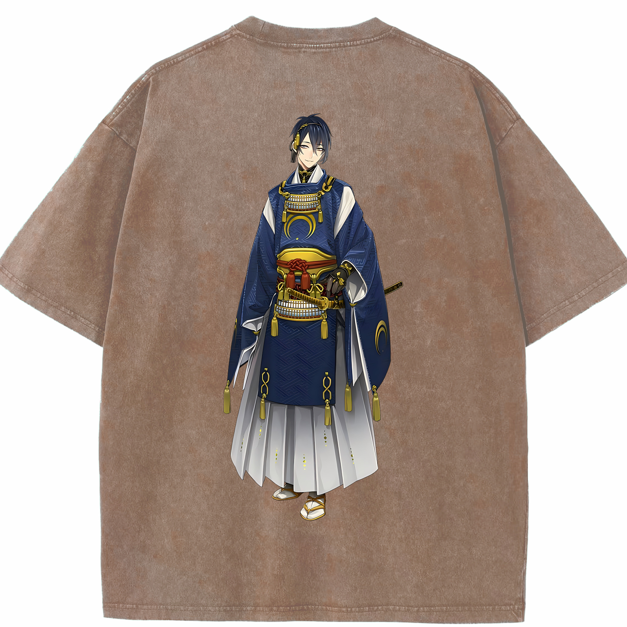 （画像用） 刀剣乱舞 Touken Ranbu 綿100% ヴィンテージ風 半袖Tシャツ（背面プリント）
