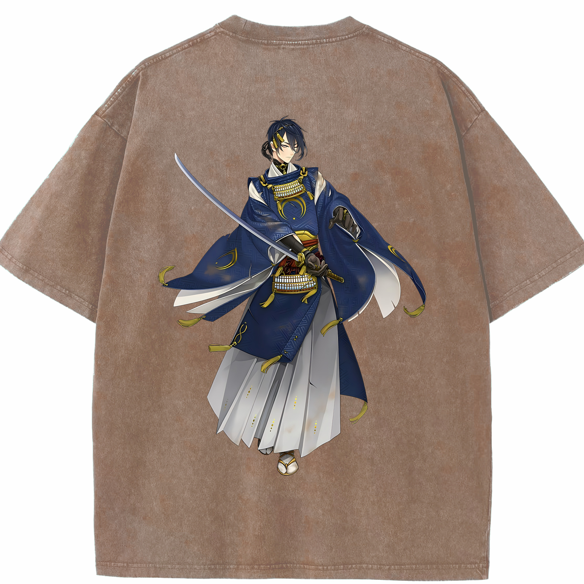 （画像用） 刀剣乱舞 Touken Ranbu 綿100% ヴィンテージ風 半袖Tシャツ（背面プリント）