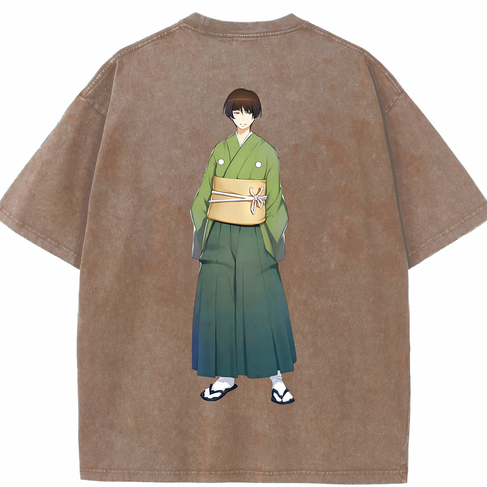 （画像用） 刀剣乱舞 Touken Ranbu 綿100% ヴィンテージ風 半袖Tシャツ（背面プリント）