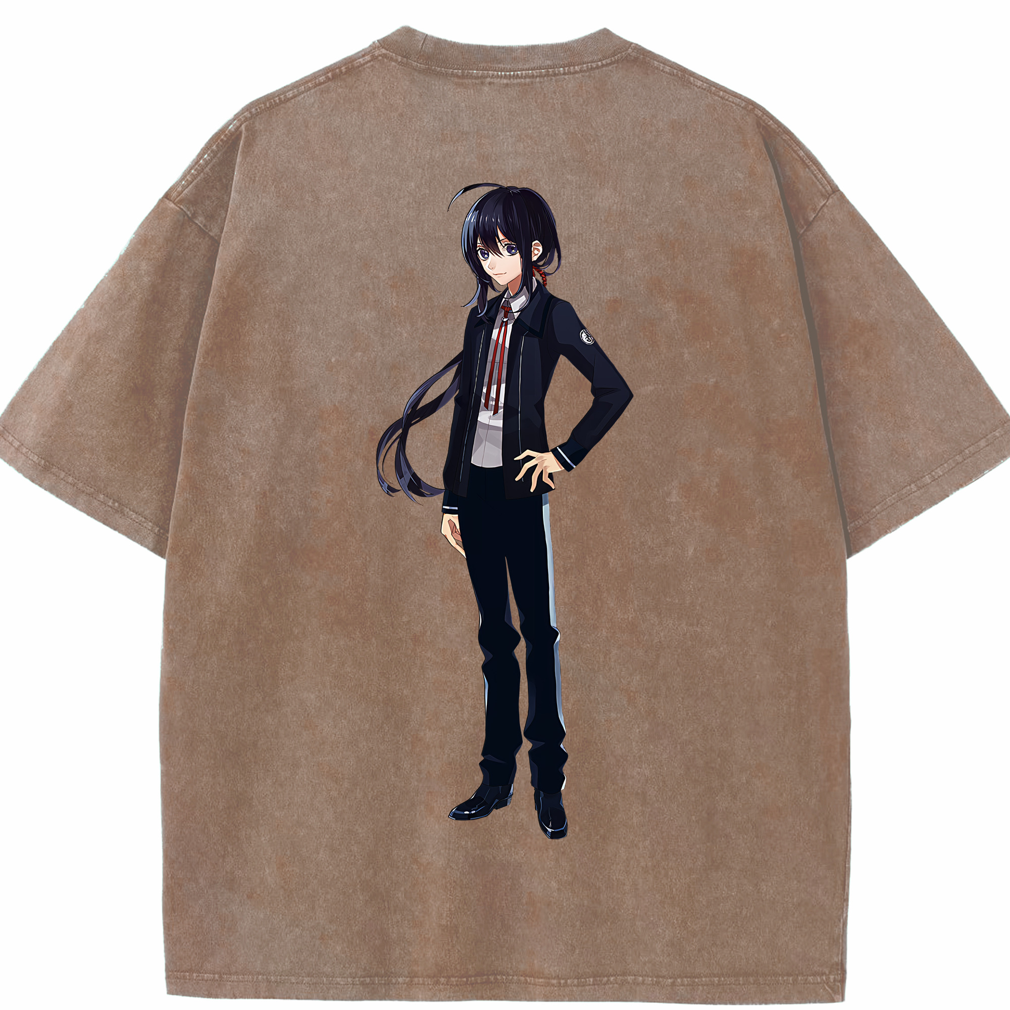 （画像用） 刀剣乱舞 Touken Ranbu 綿100% ヴィンテージ風 半袖Tシャツ（背面プリント）