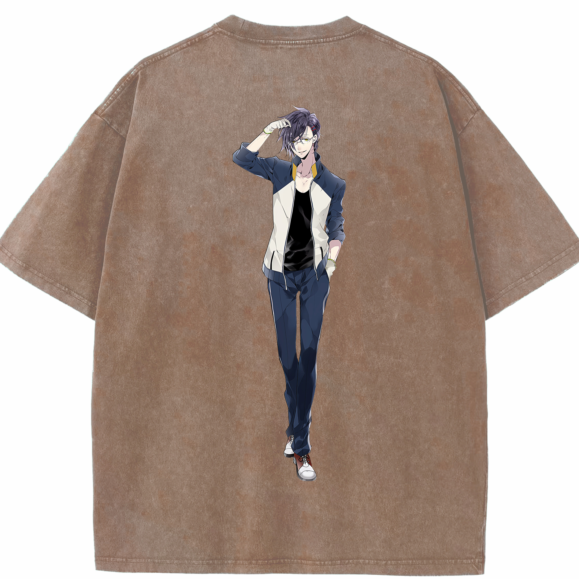 （画像用） 刀剣乱舞 Touken Ranbu 綿100% ヴィンテージ風 半袖Tシャツ（背面プリント）