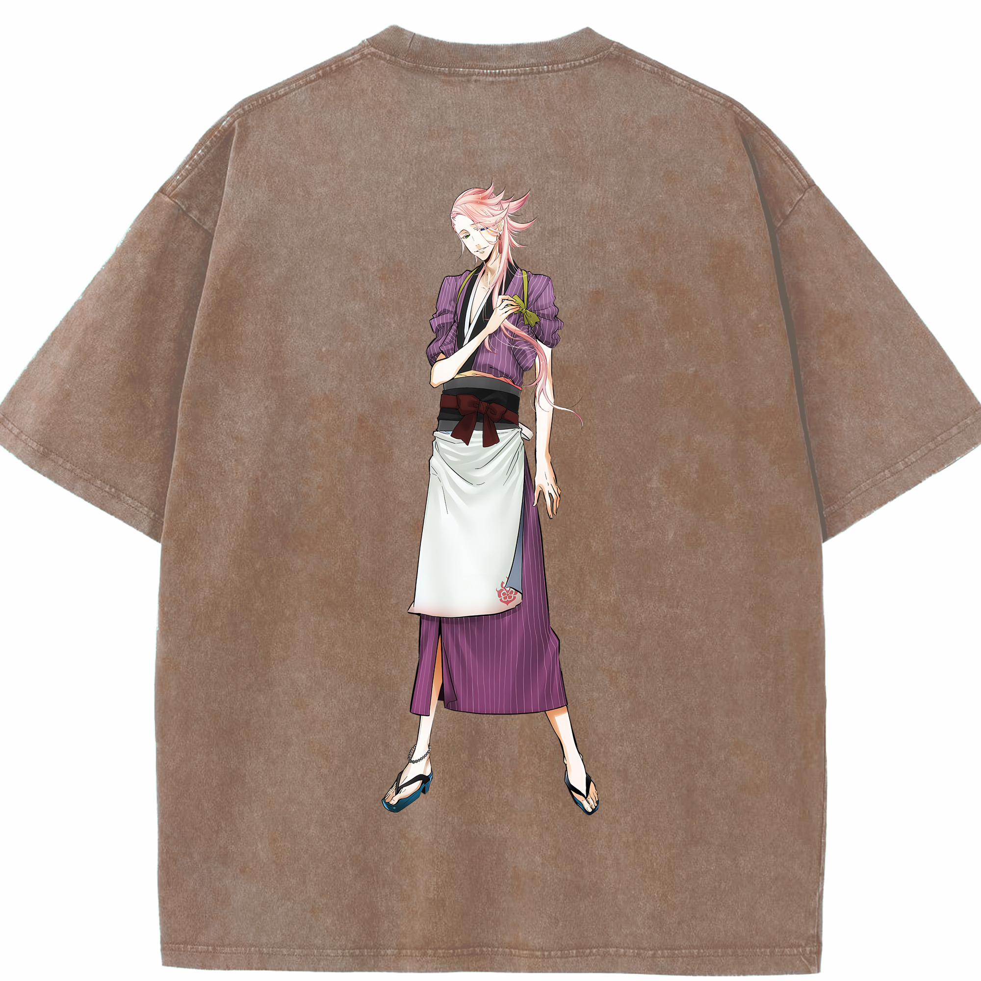 （画像用） 刀剣乱舞 Touken Ranbu 綿100% ヴィンテージ風 半袖Tシャツ（背面プリント）