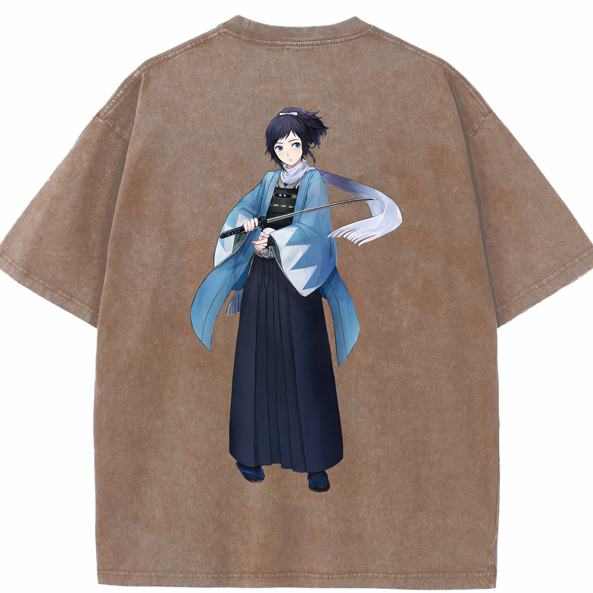 （画像用） 刀剣乱舞 Touken Ranbu 綿100% ヴィンテージ風 半袖Tシャツ（背面プリント）