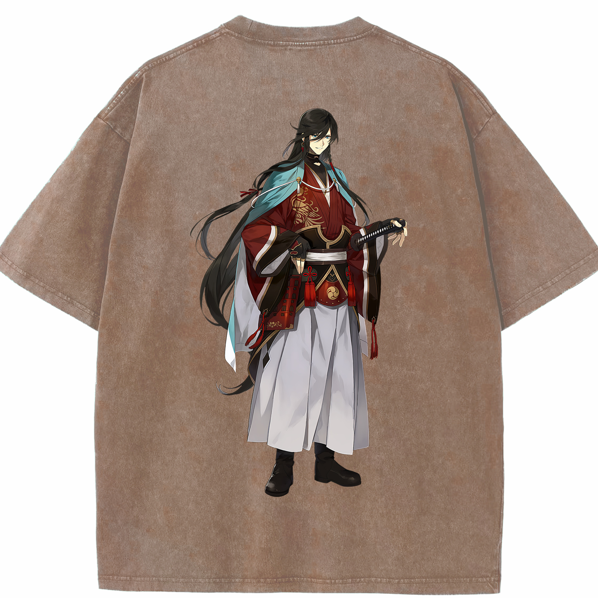 （画像用） 刀剣乱舞 Touken Ranbu 綿100% ヴィンテージ風 半袖Tシャツ（背面プリント）