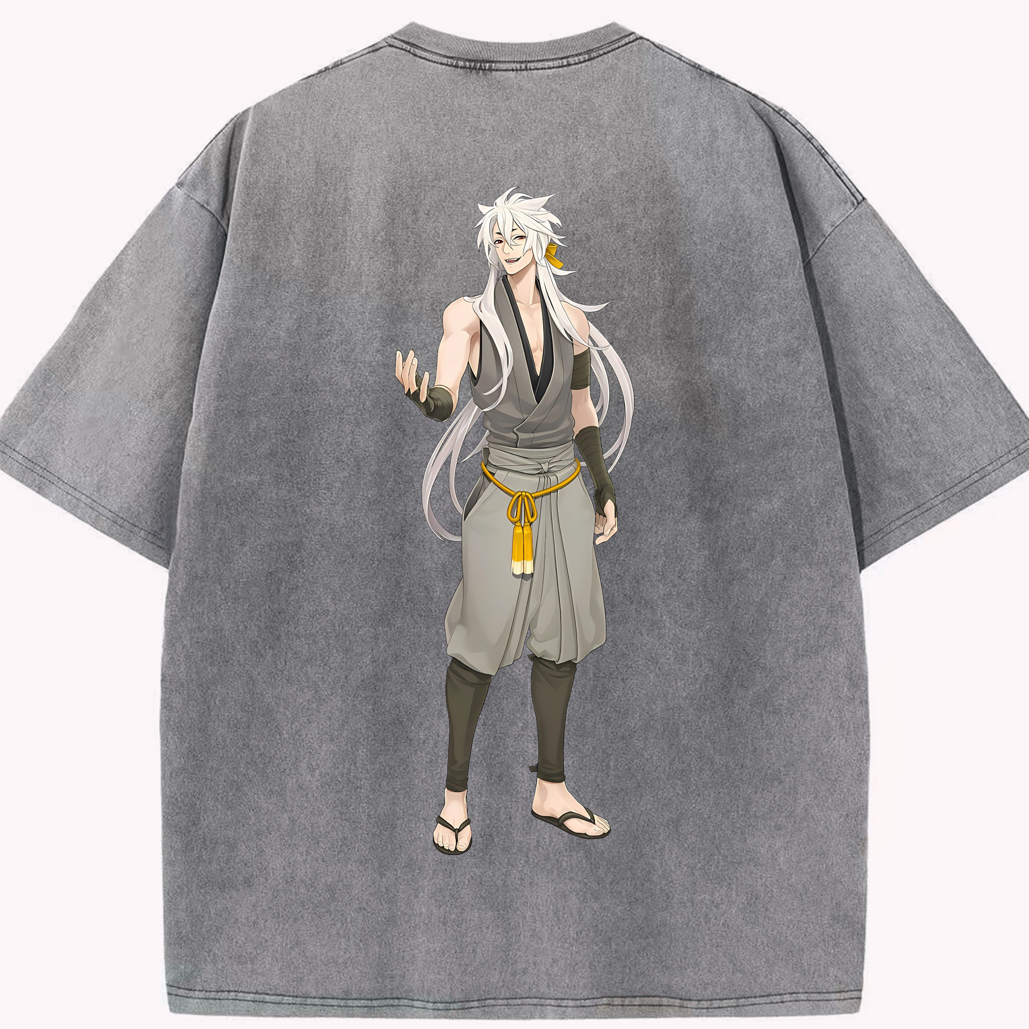 （画像用） 刀剣乱舞 Touken Ranbu 綿100% ヴィンテージ風 半袖Tシャツ（背面プリント）