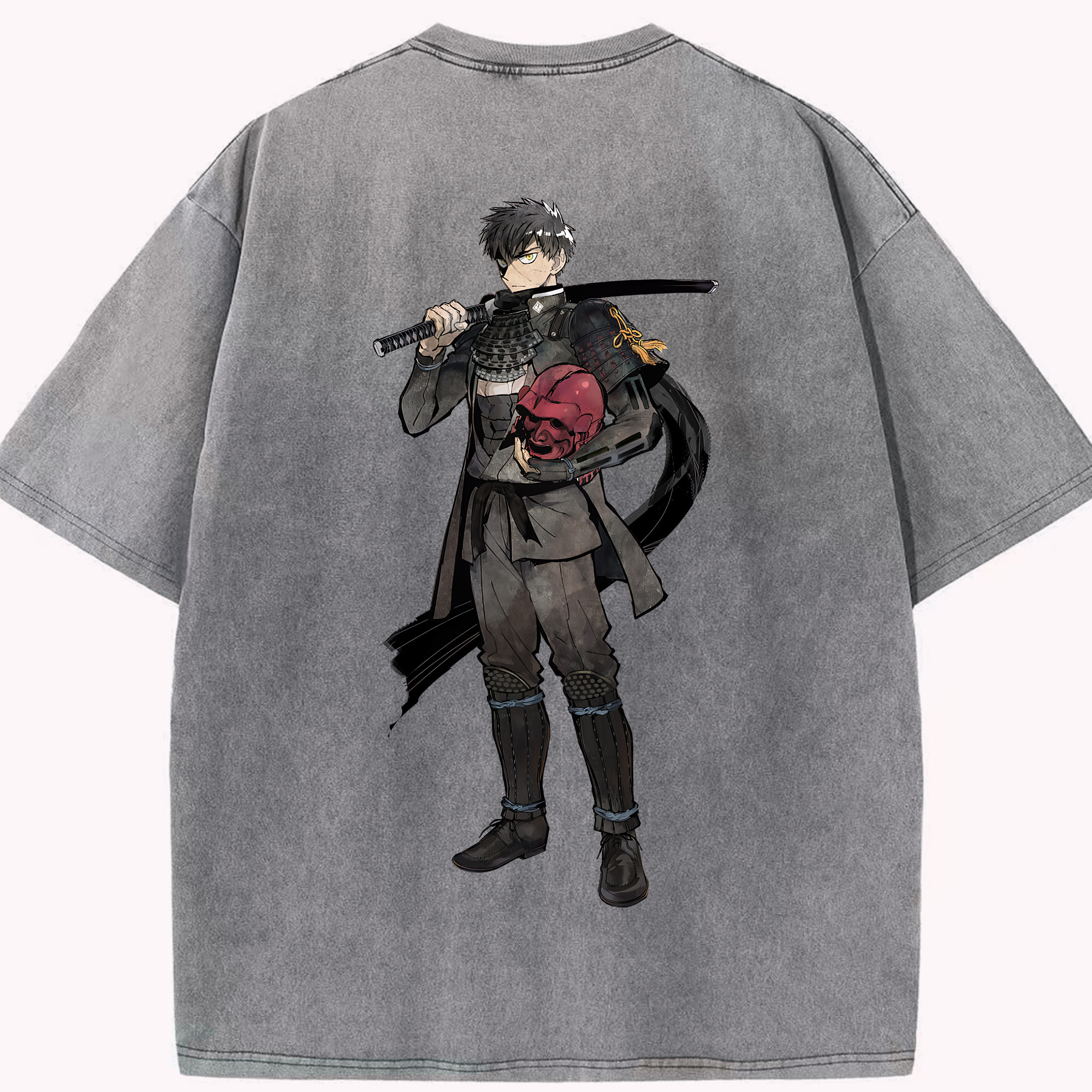 （画像用） 刀剣乱舞 Touken Ranbu 綿100% ヴィンテージ風 半袖Tシャツ（背面プリント）