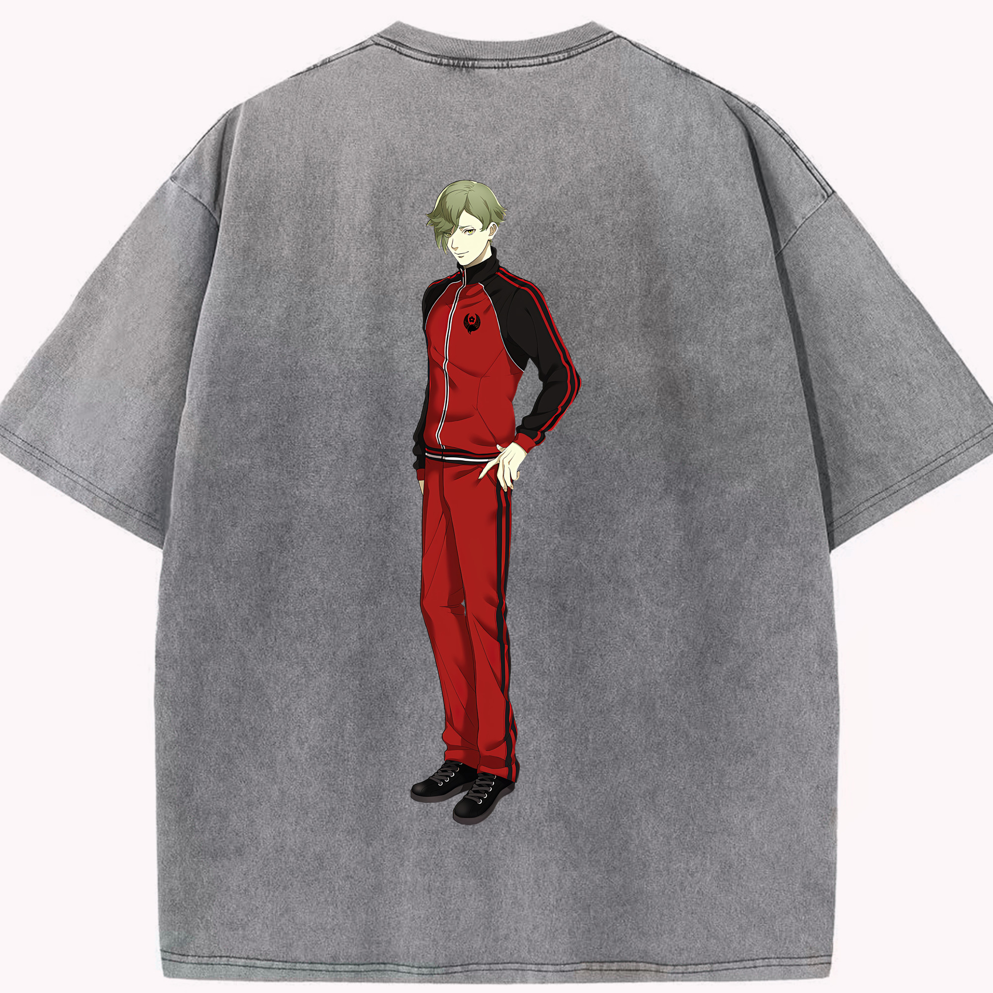 （画像用） 刀剣乱舞 Touken Ranbu 綿100% ヴィンテージ風 半袖Tシャツ（背面プリント）