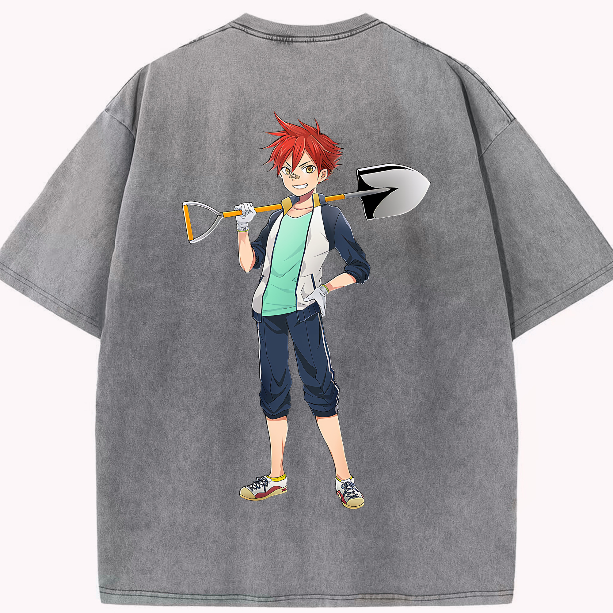 （画像用） 刀剣乱舞 Touken Ranbu 綿100% ヴィンテージ風 半袖Tシャツ（背面プリント）