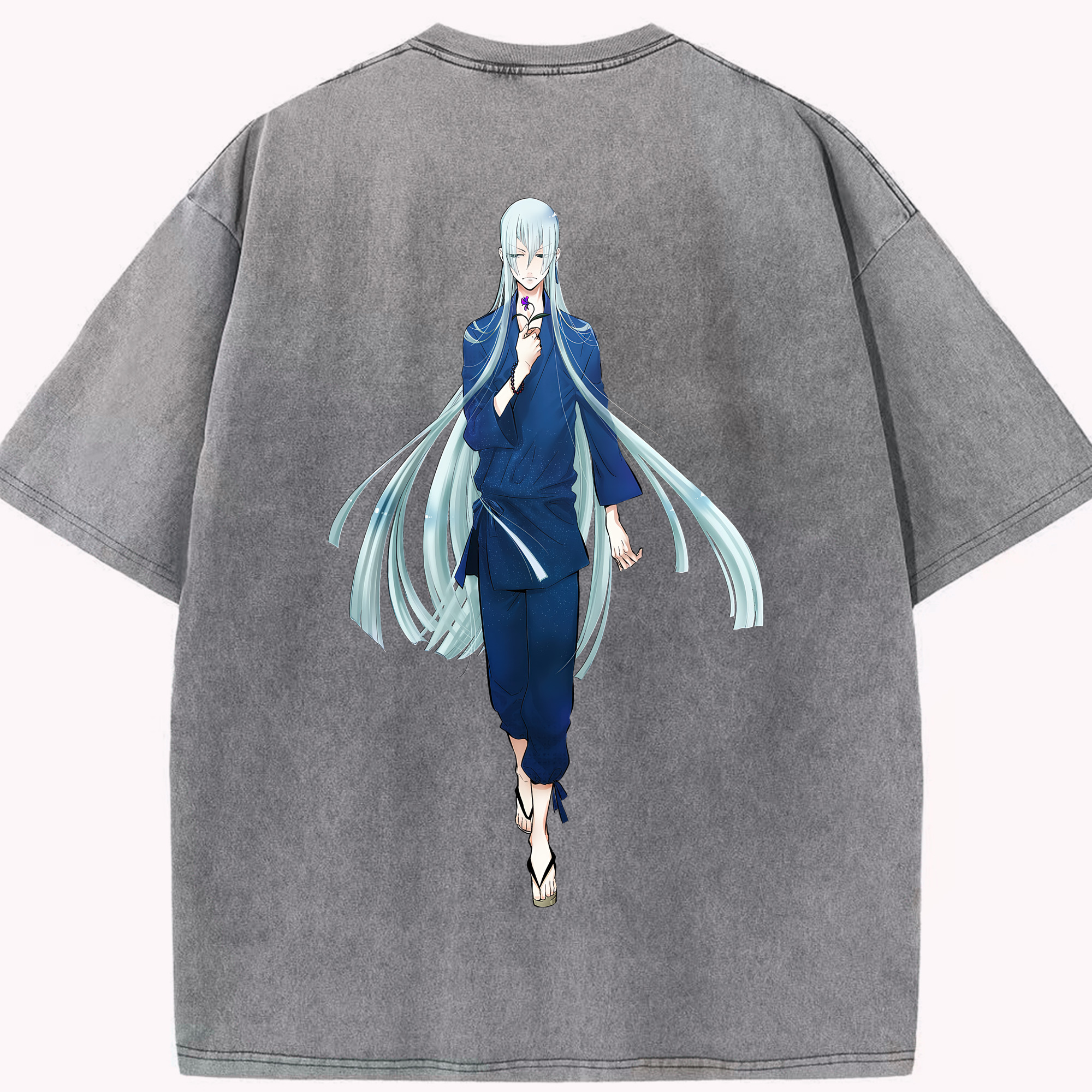 （画像用） 刀剣乱舞 Touken Ranbu 綿100% ヴィンテージ風 半袖Tシャツ（背面プリント）